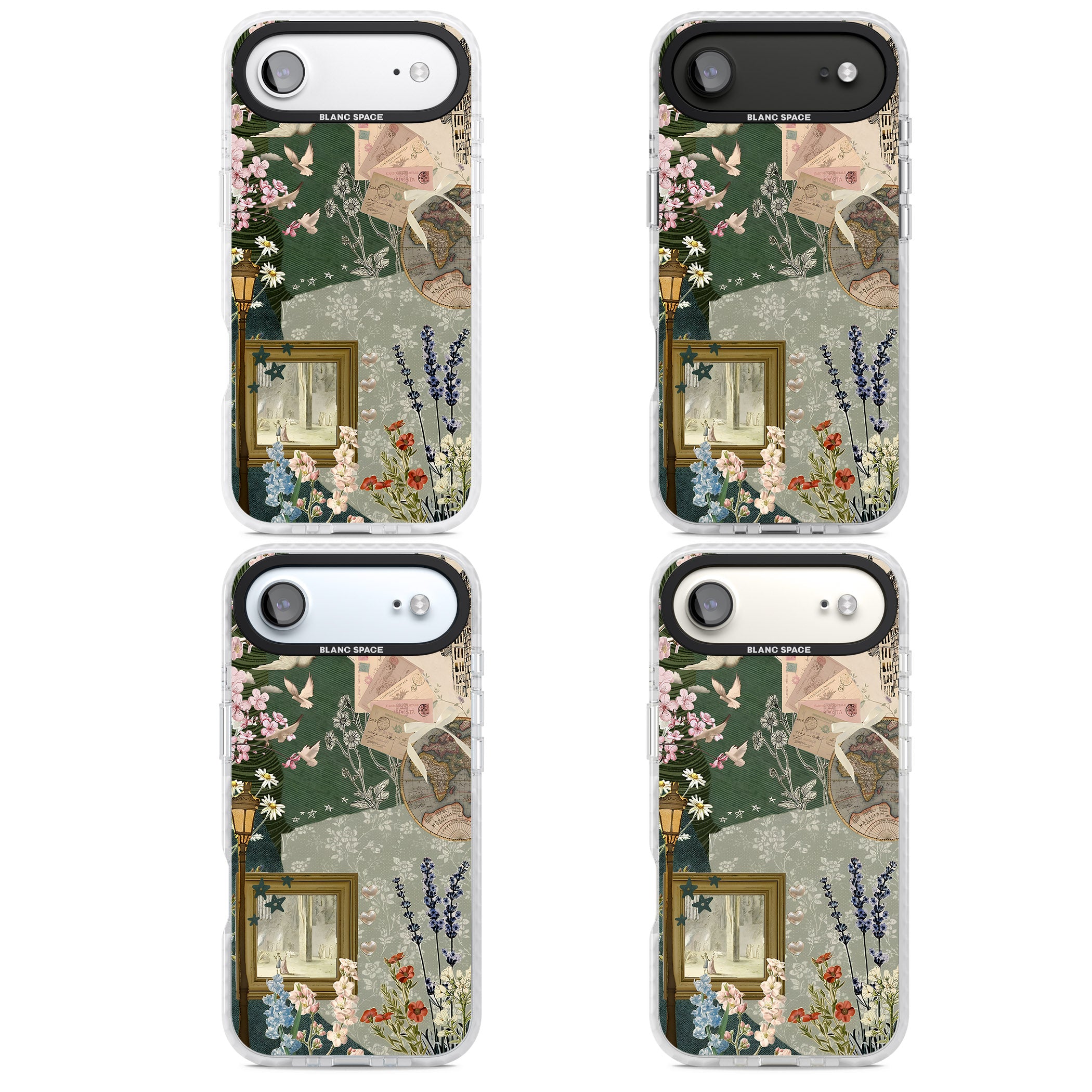 Vintage Spring Collage iPhone 17 Air Impact Clear Phone Case APT Impact Protection