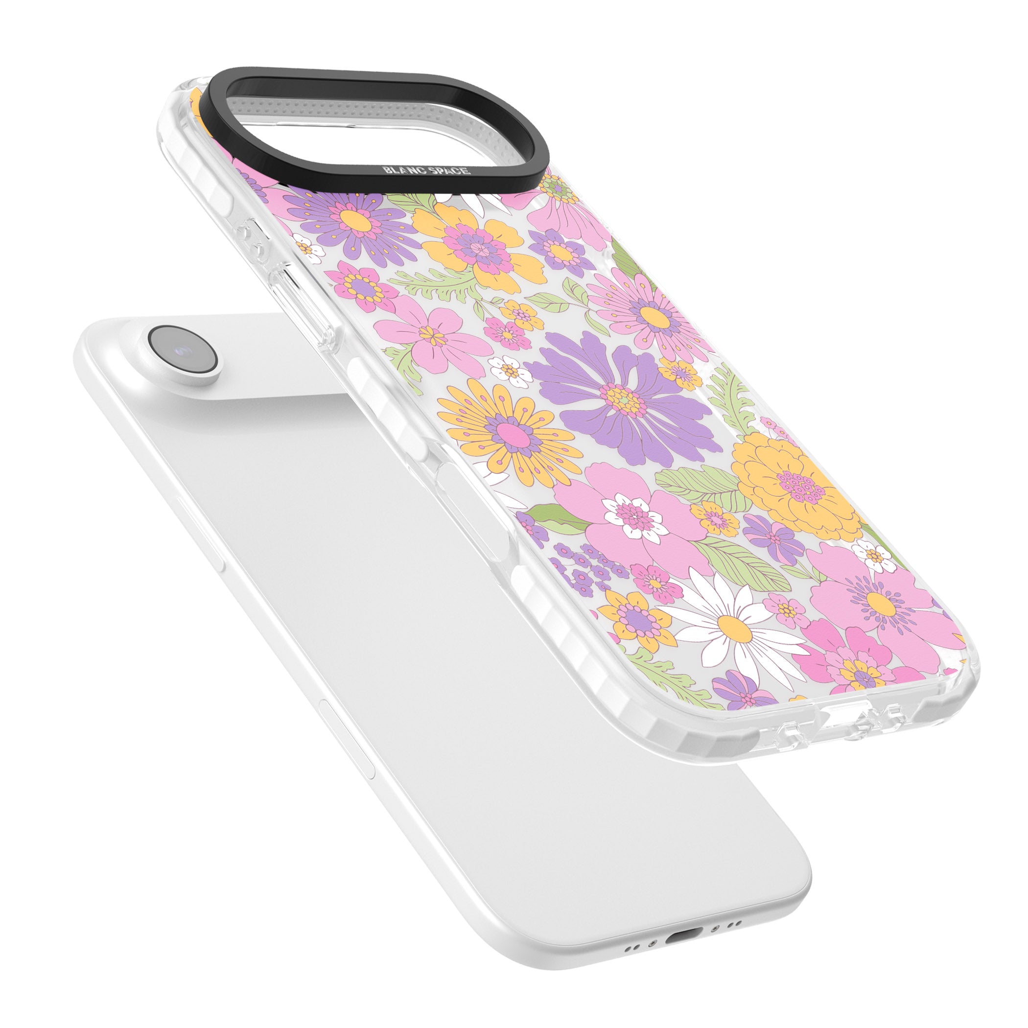 Soft Flower Mix iPhone 17 Air Impact Clear Phone Case Colours