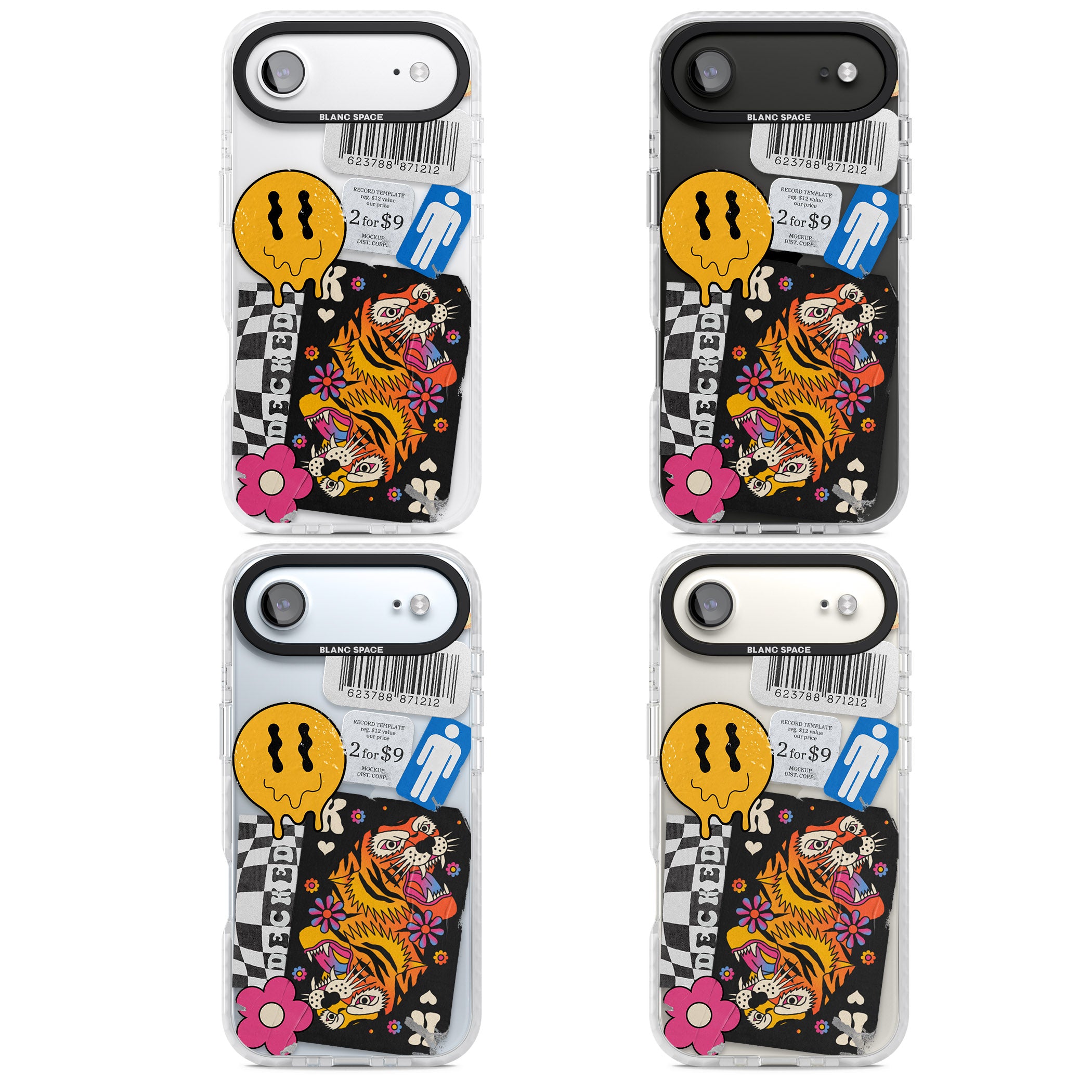 Electric Vibes iPhone 17 Air Impact Clear Phone Case APT Impact Protection