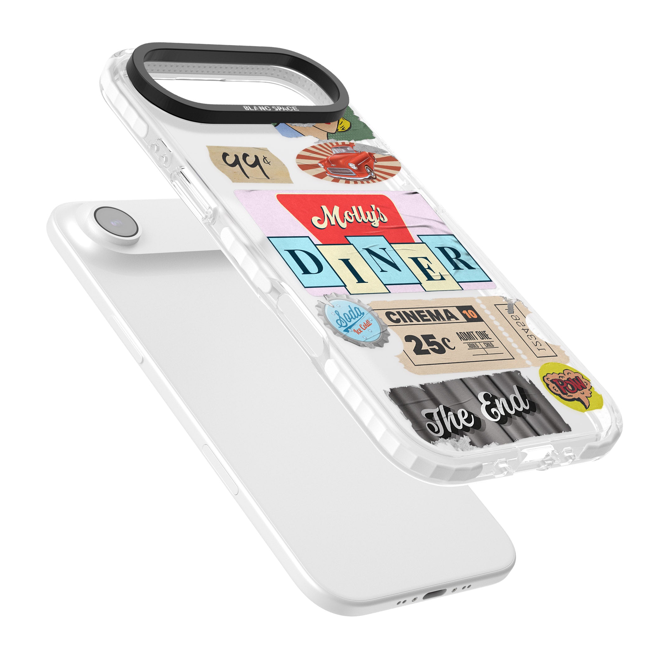 Nifty Fifties Swing iPhone 17 Air Impact Clear Phone Case Colours