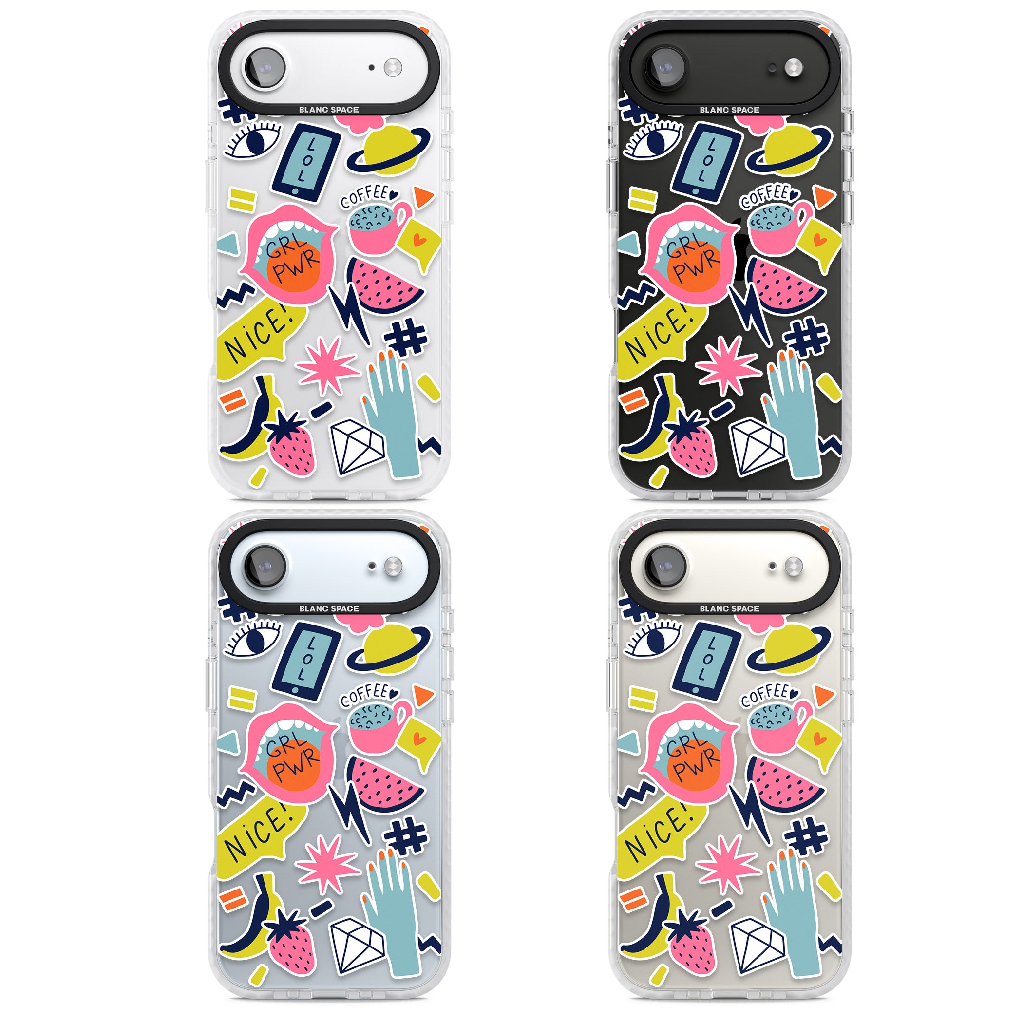 Grl Pwr iPhone 17 Air Impact Clear Phone Case APT Impact Protection