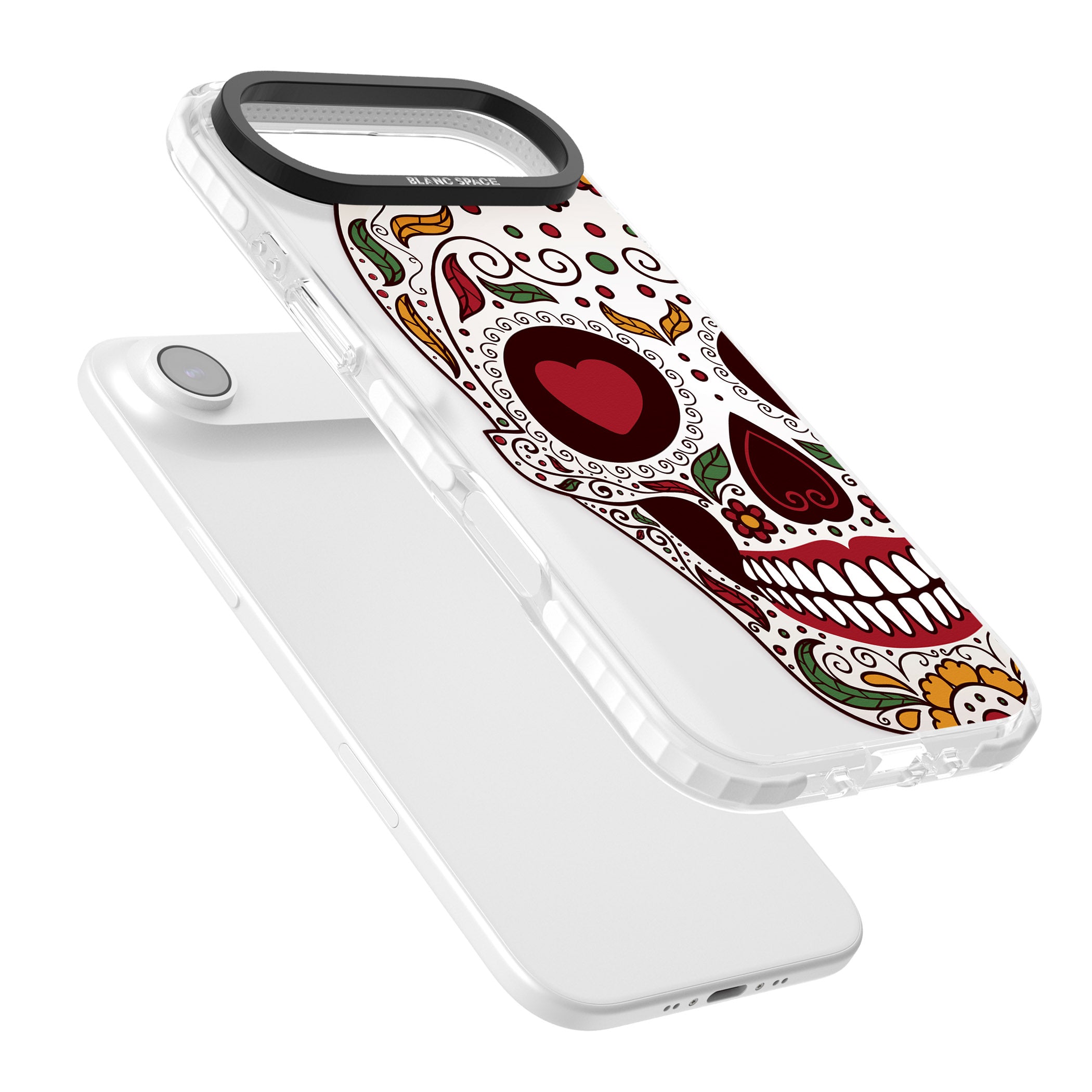 Autumn Sugar Skull iPhone 17 Air Impact Clear Phone Case Colours