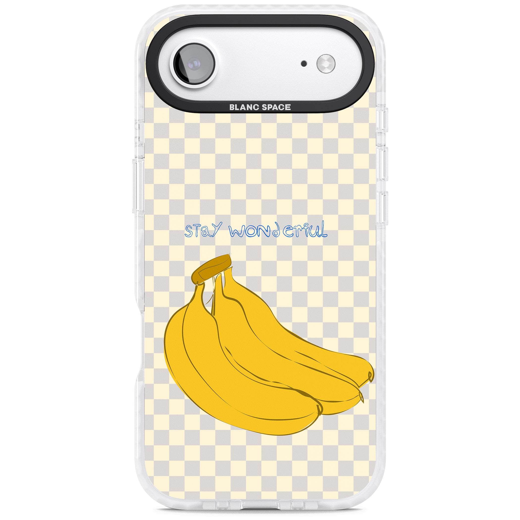 Stay Wonderful Banana iPhone 17 Air Impact Clear Phone Case
