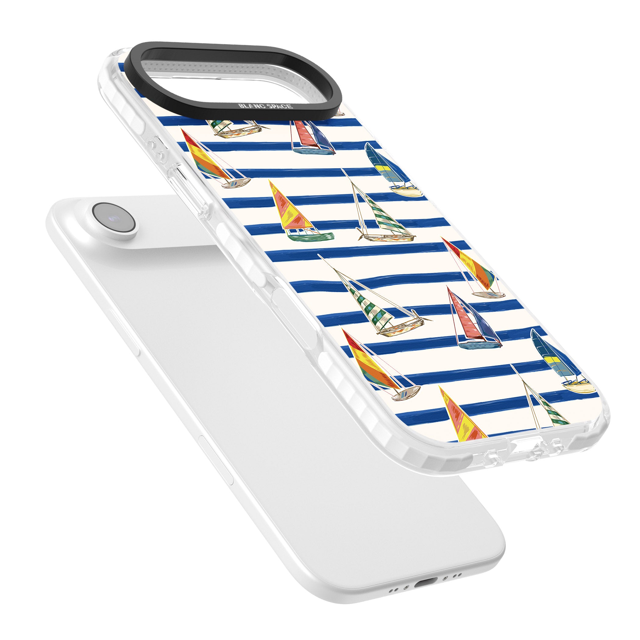 Coastal Sailboats iPhone 17 Air Impact Clear Phone Case Colours