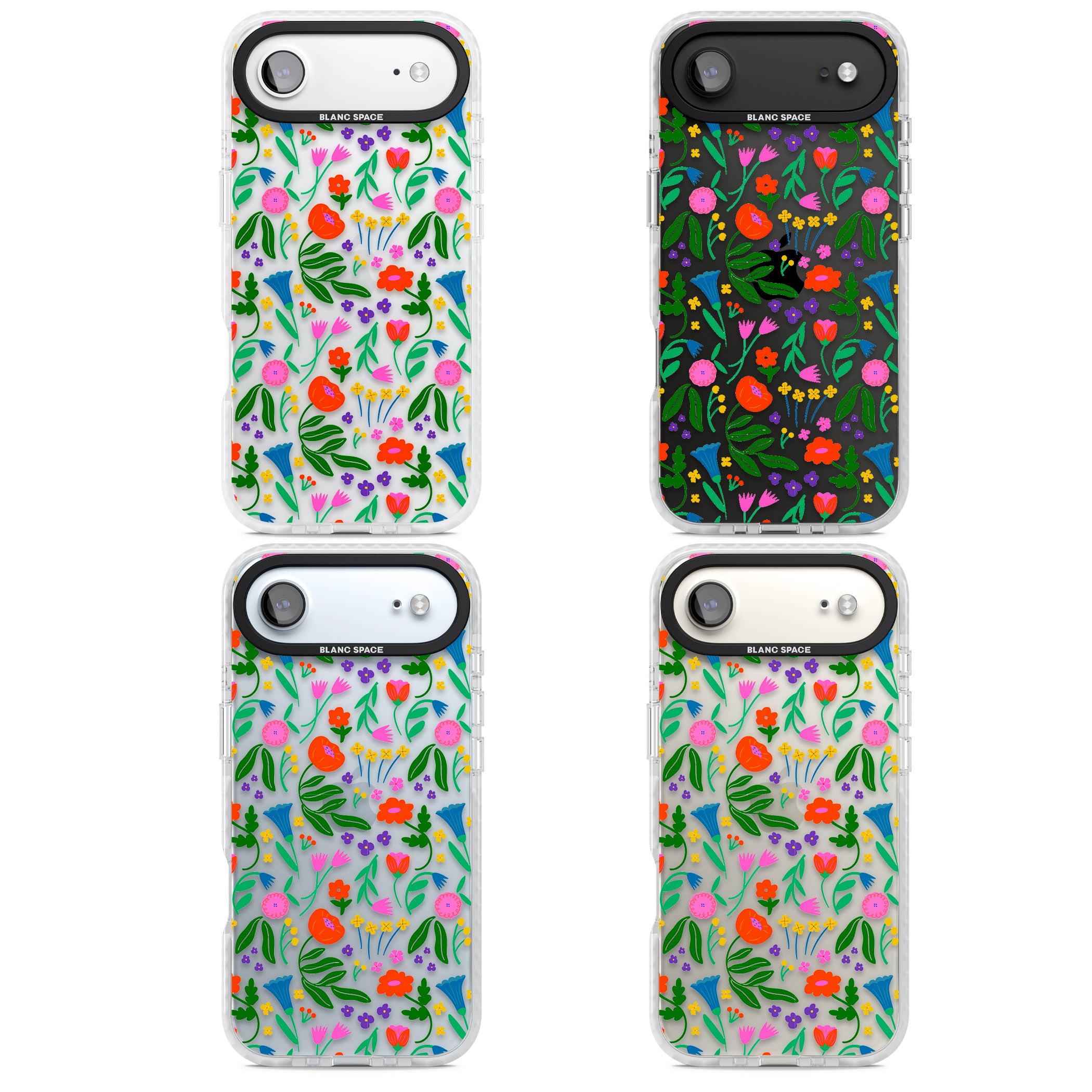 Summer Floral Fiesta iPhone 17 Air Impact Clear Phone Case APT Impact Protection