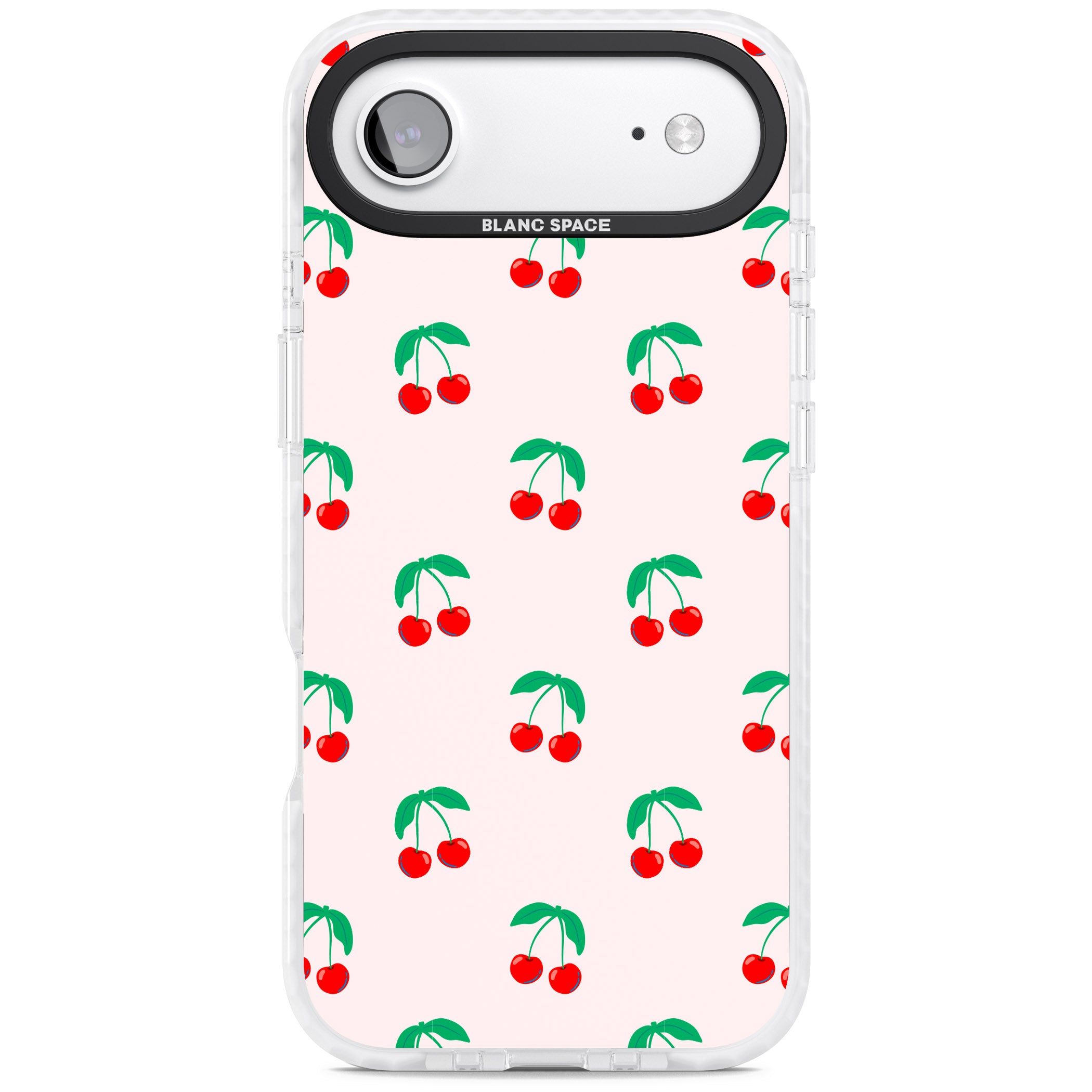 Cute Cherry Pattern iPhone 17 Air Impact Clear Phone Case