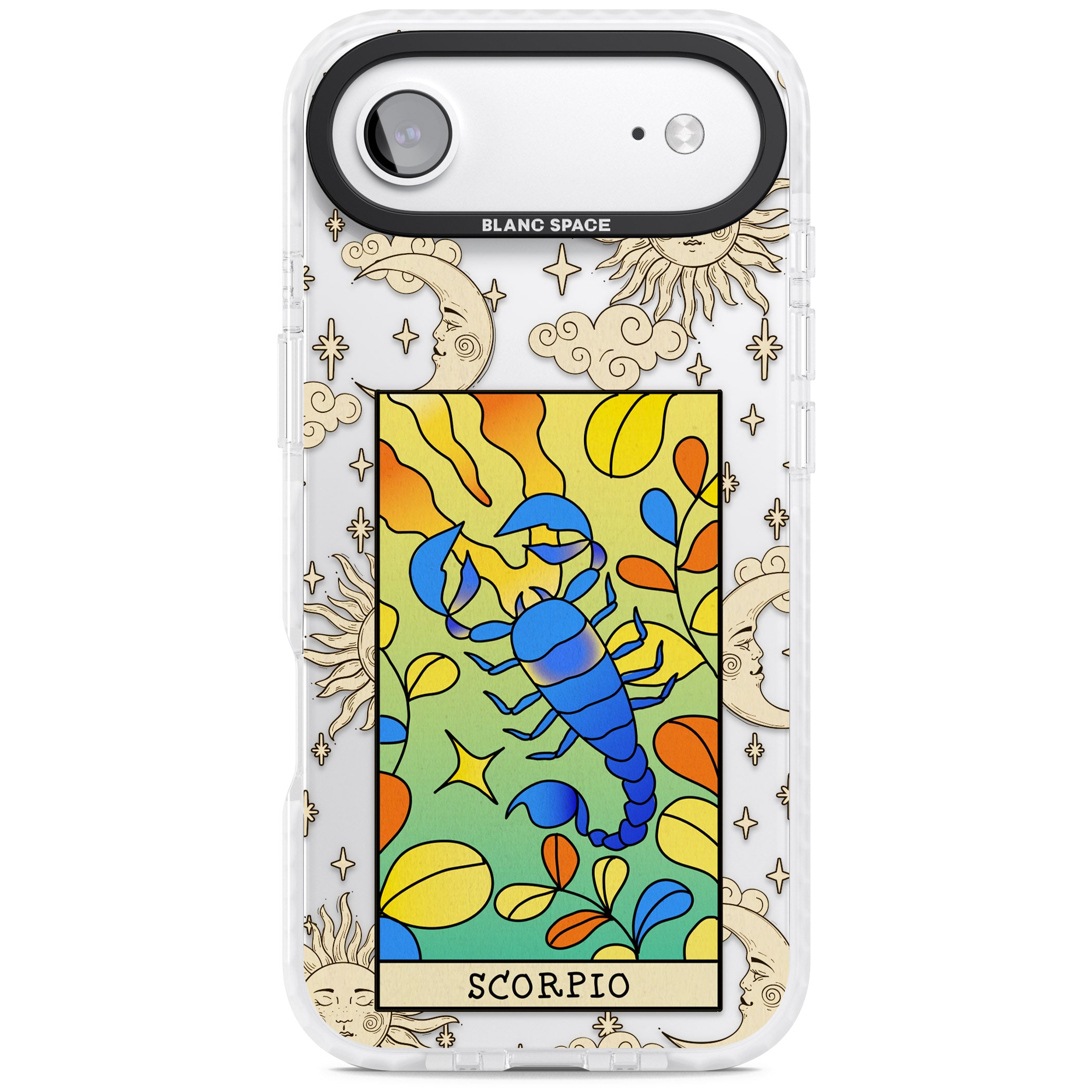 Celestial Zodiac Scorpio iPhone 17 Air Impact Clear Phone Case