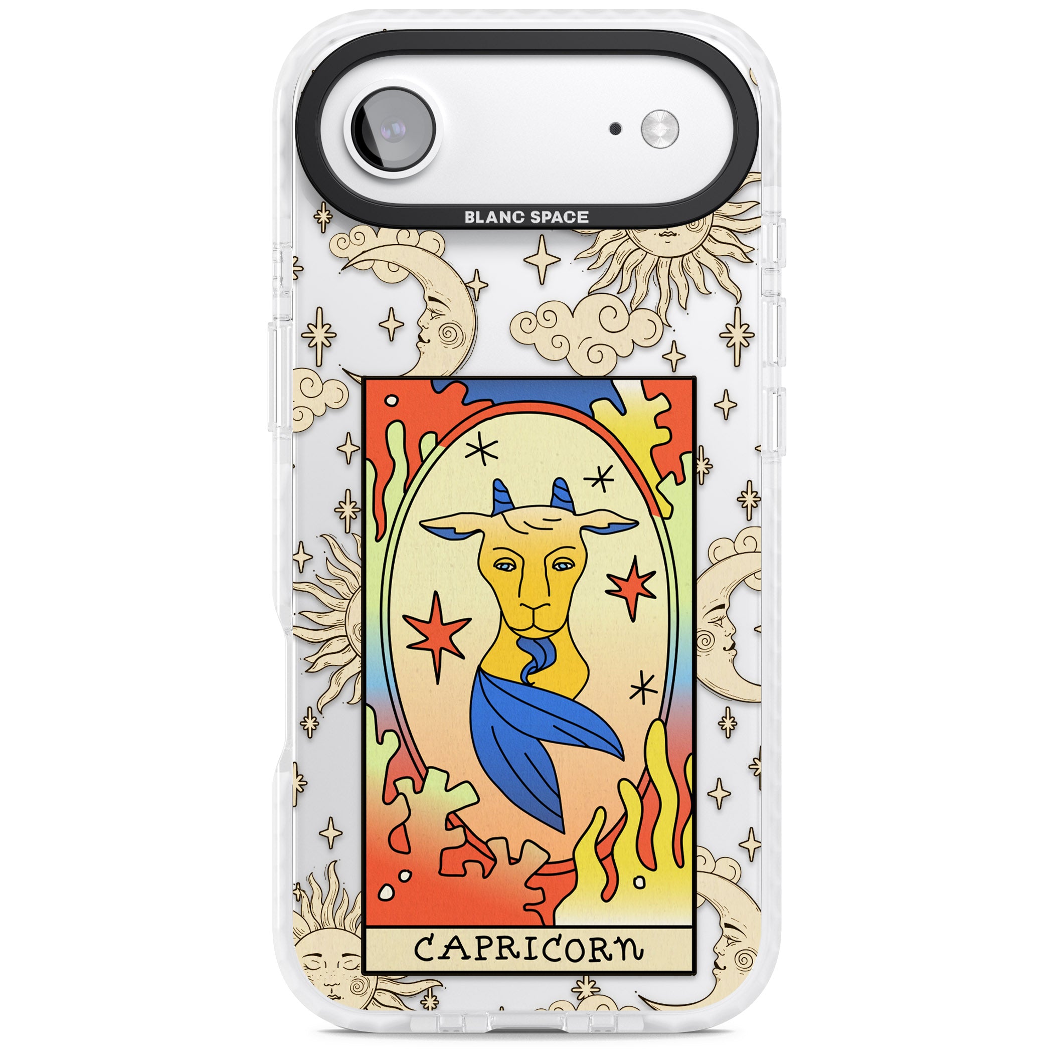 Celestial Zodiac Capricorn iPhone 17 Air Impact Clear Phone Case