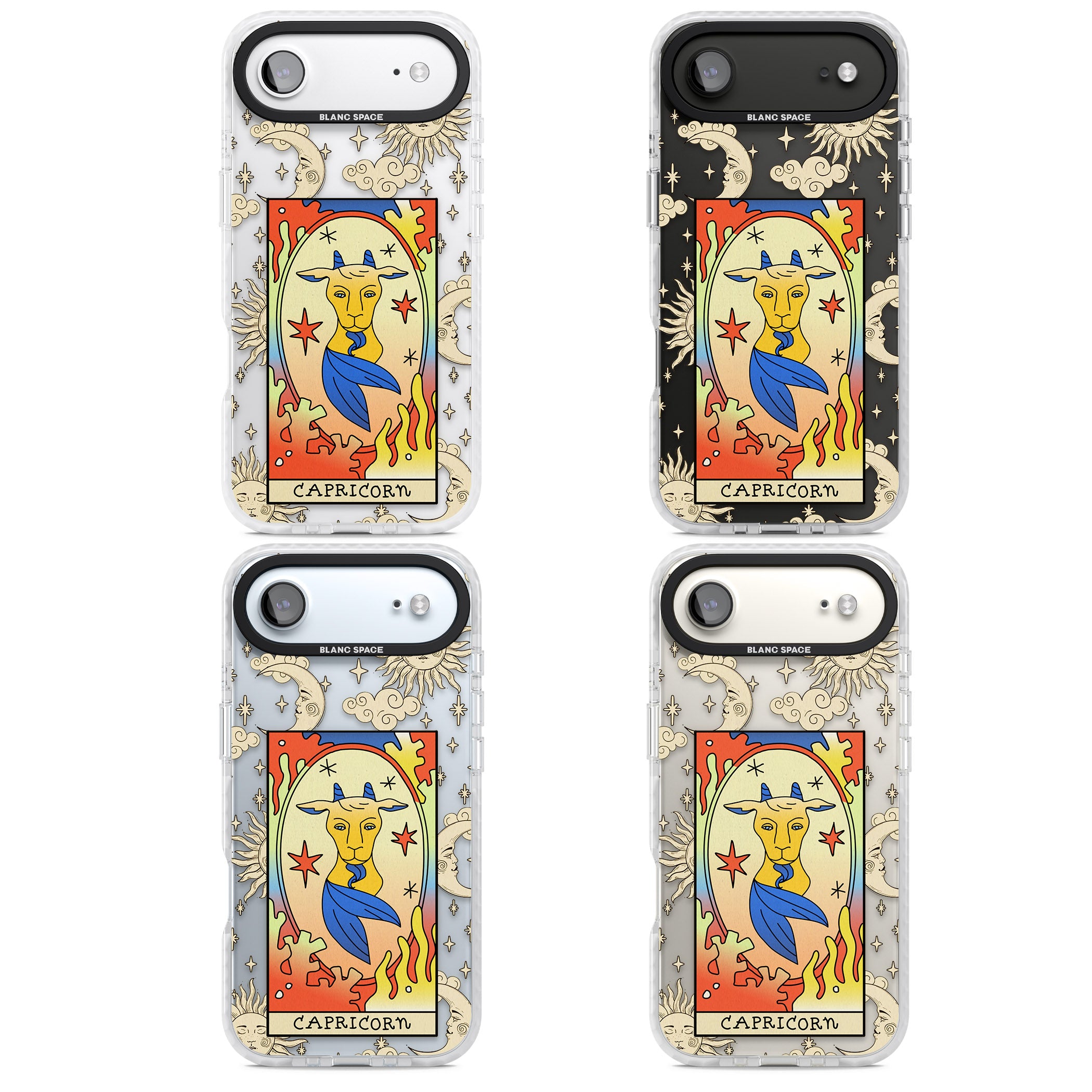 Celestial Zodiac Capricorn iPhone 17 Air Impact Clear Phone Case APT Impact Protection
