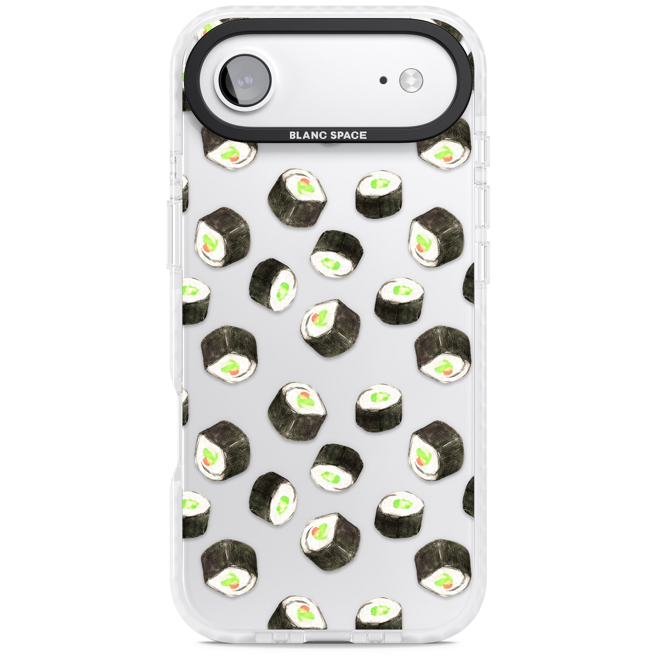 Sushi Pattern iPhone 17 Air Impact Clear Phone Case