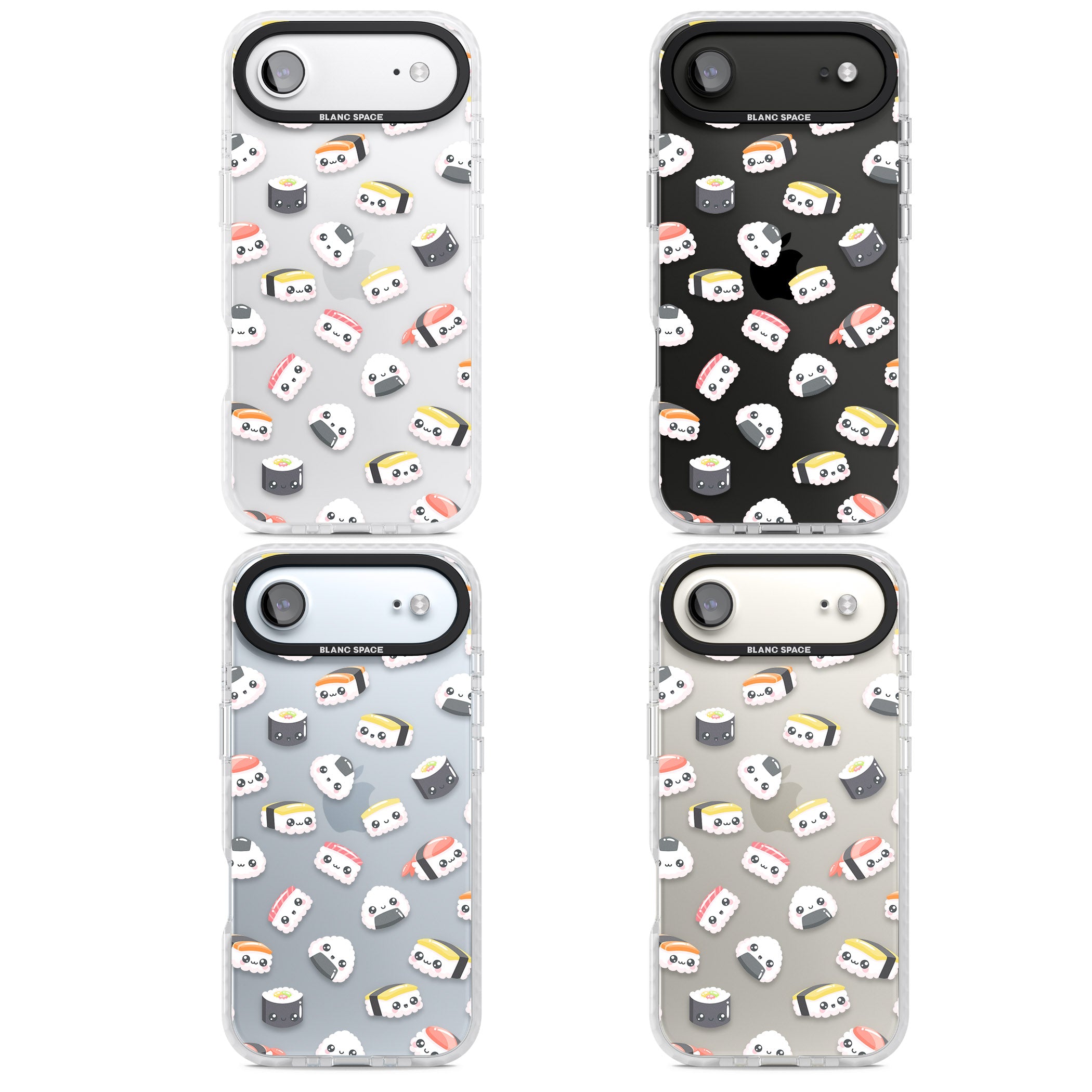 Kawaii Sushi iPhone 17 Air Impact Clear Phone Case APT Impact Protection