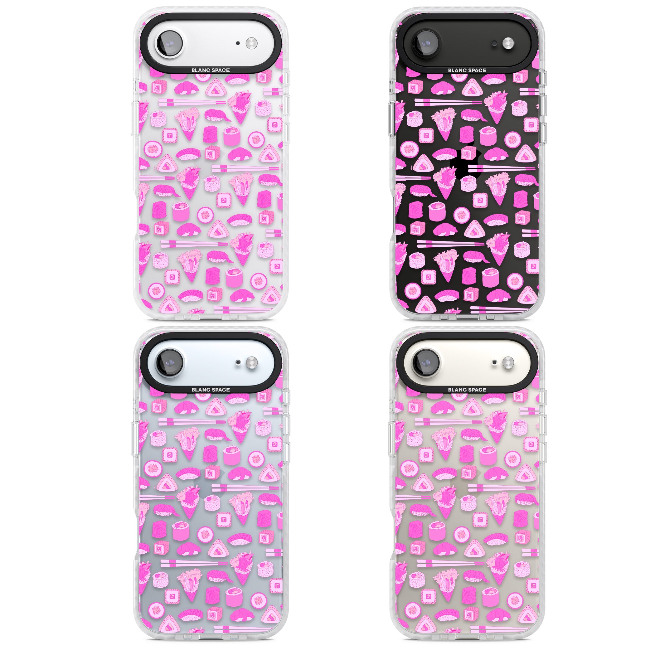Pink Sushi Pop iPhone 17 Air Impact Clear Phone Case APT Impact Protection