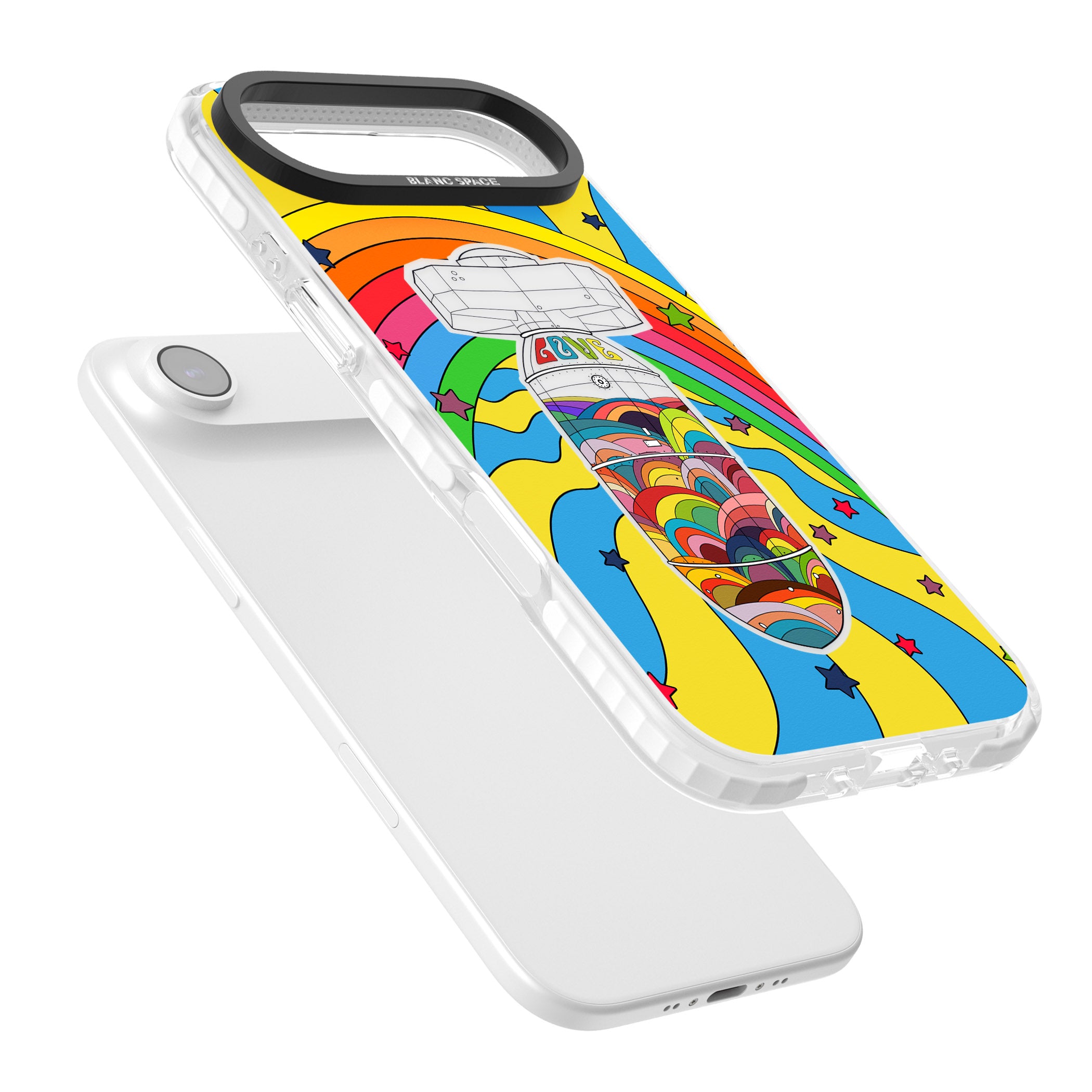 Love Bomb iPhone 17 Air Impact Clear Phone Case Colours
