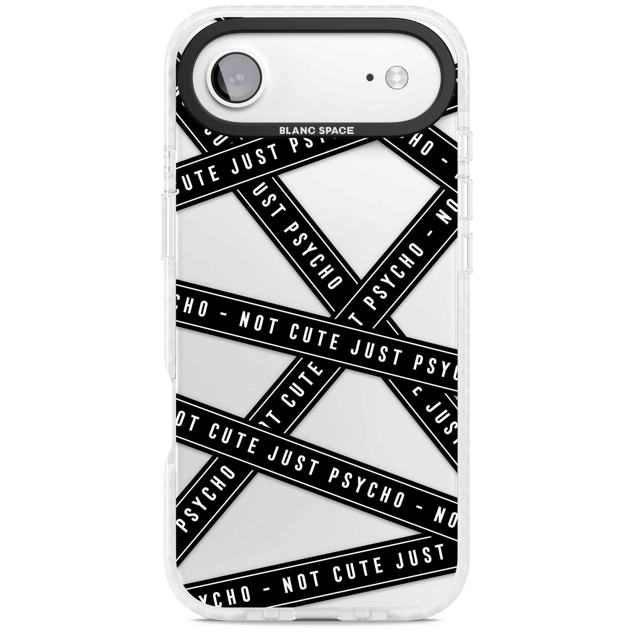 Not Cute Just Psycho iPhone 17 Air Impact Clear Phone Case