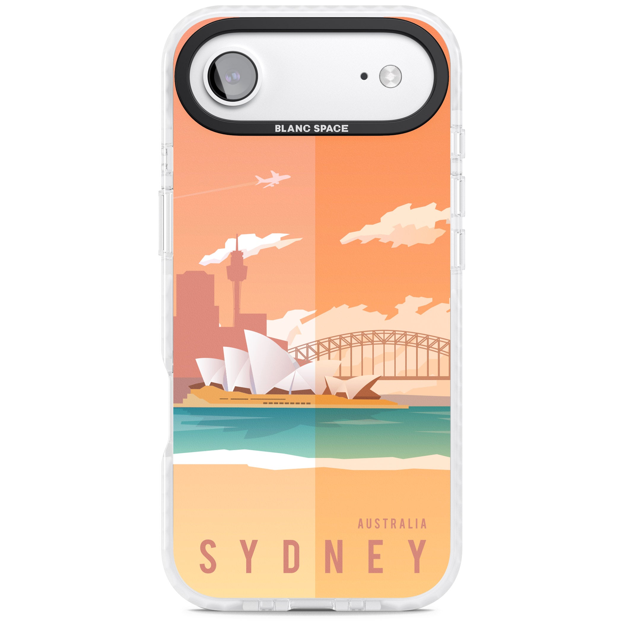 Vintage Travel Poster Sydney iPhone 17 Air Impact Clear Phone Case