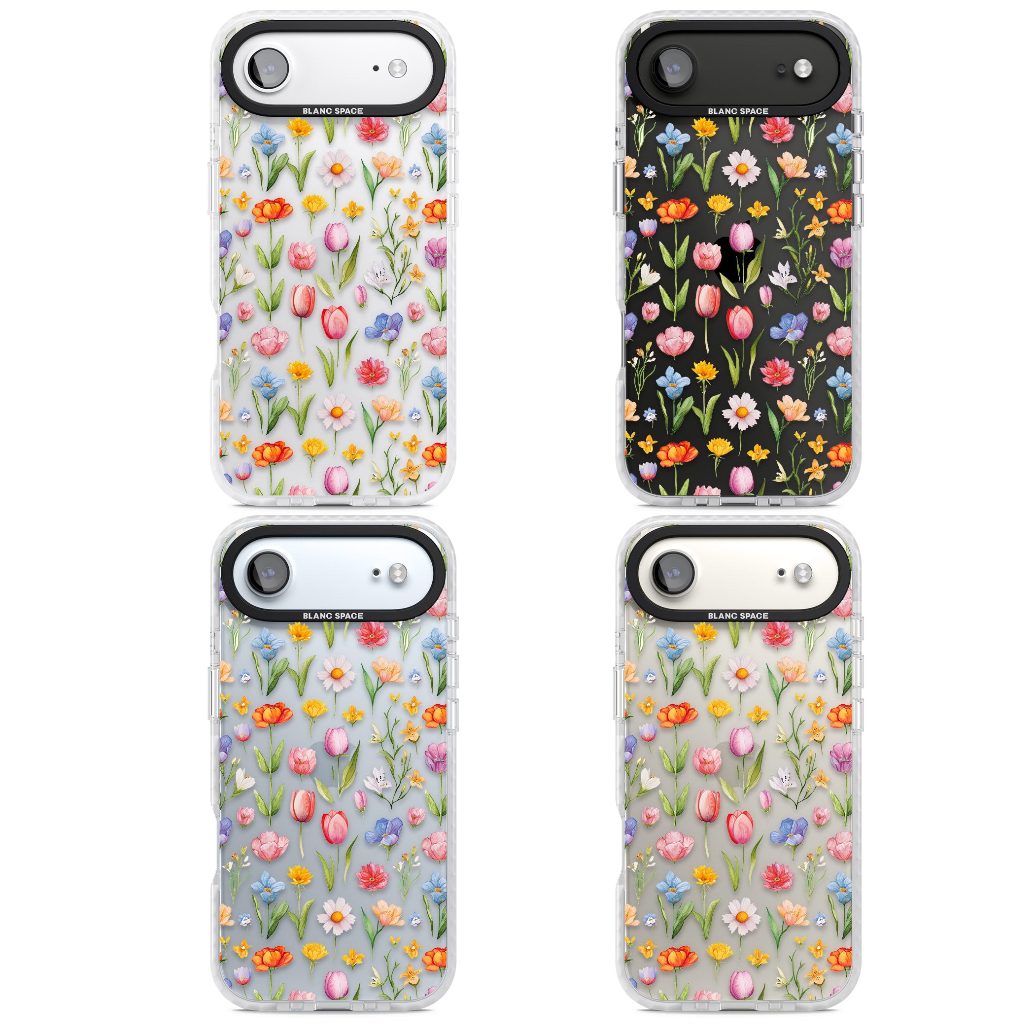 Small Flower Mix iPhone 17 Air Impact Clear Phone Case APT Impact Protection