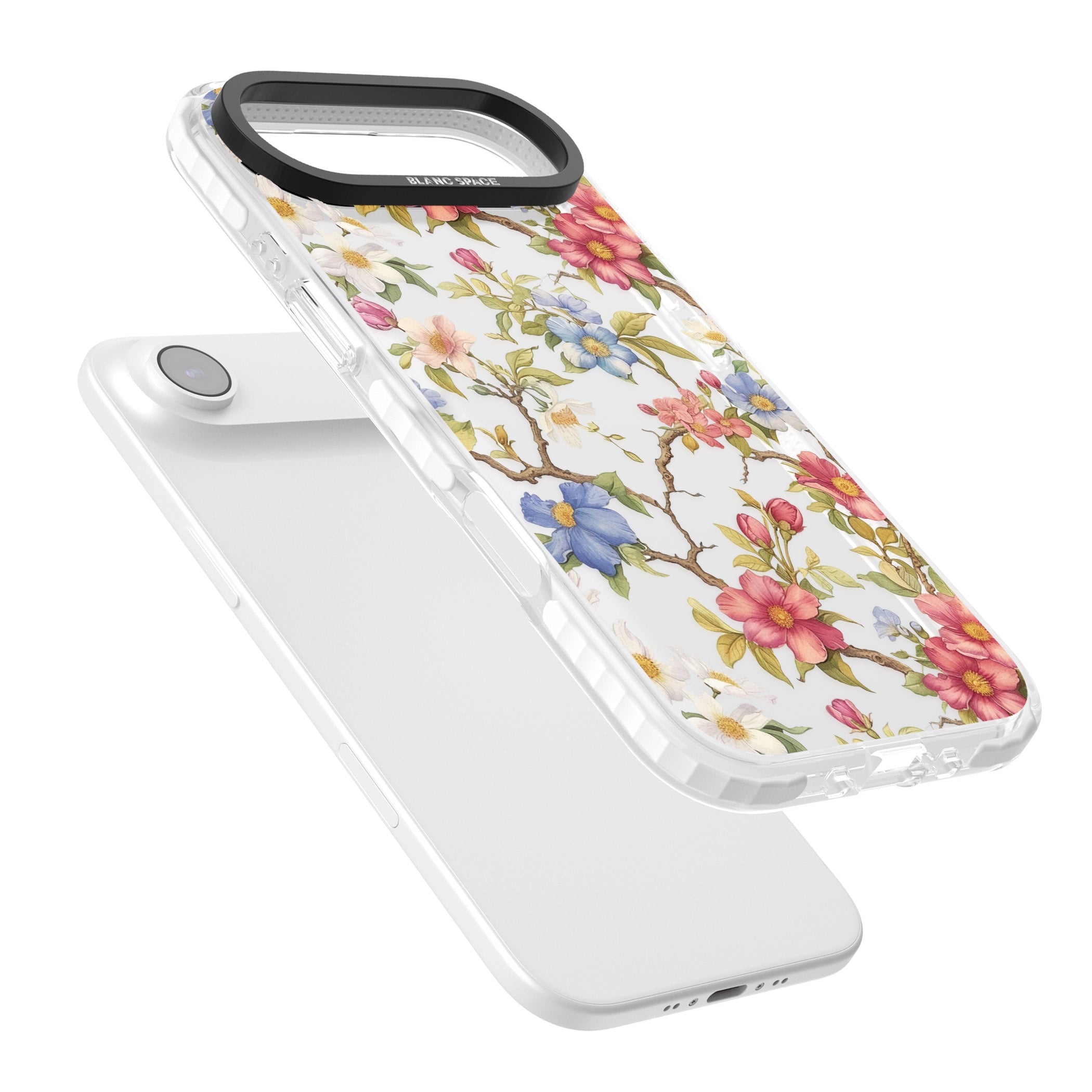 Vintage Vines & Flowers iPhone 17 Air Impact Clear Phone Case Colours