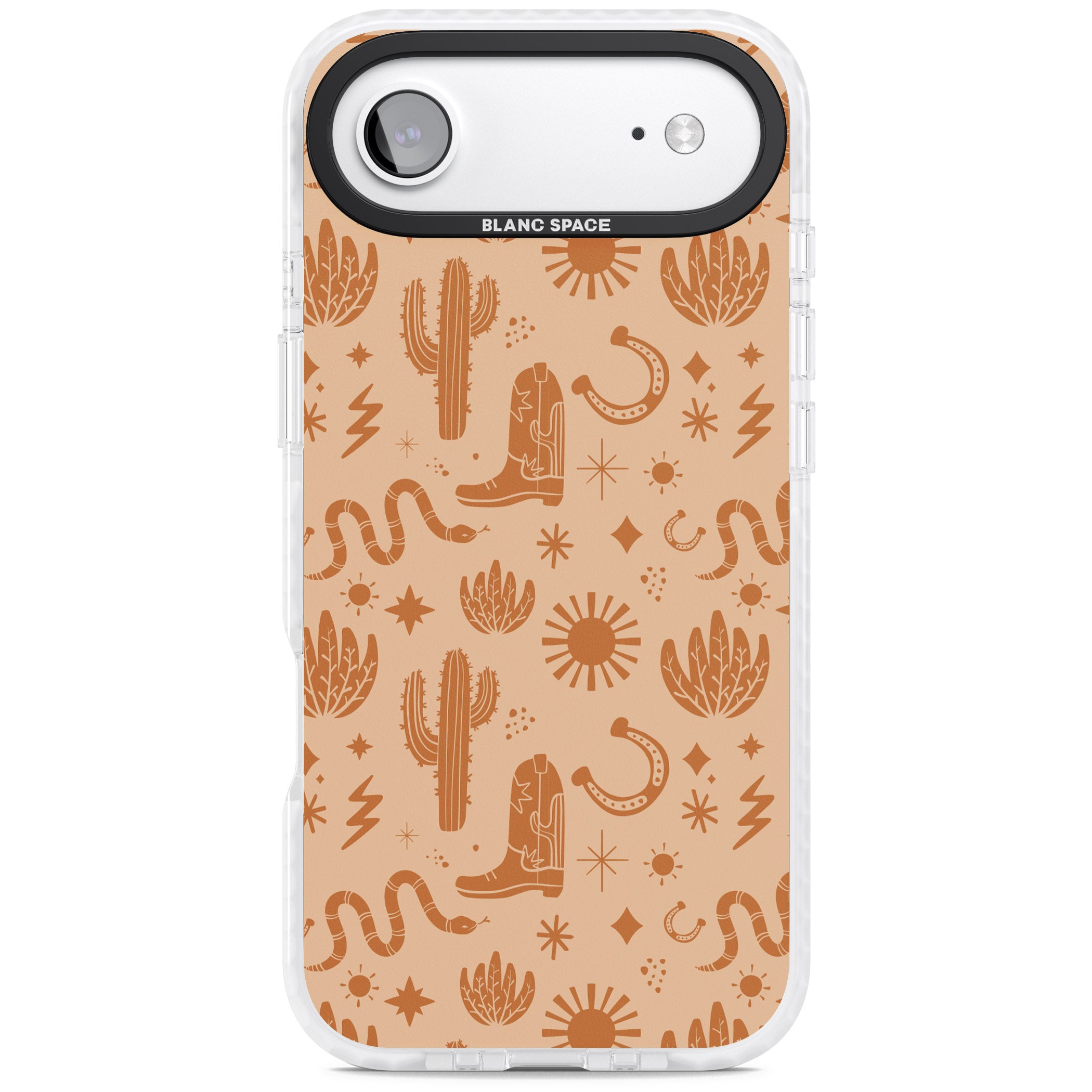 Wild West Pattern iPhone 17 Air Impact Clear Phone Case