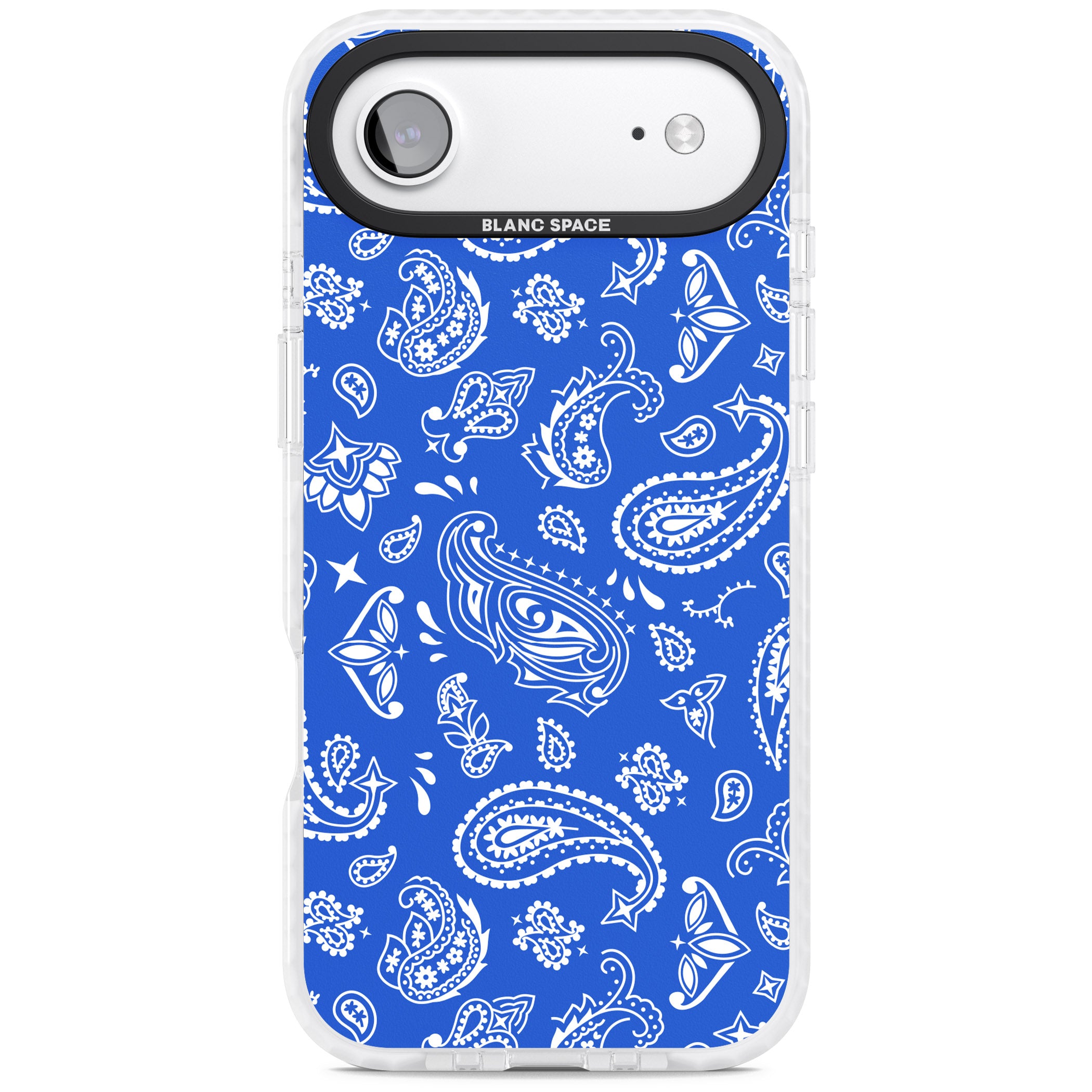Blue Bandana iPhone 17 Air Impact Clear Phone Case