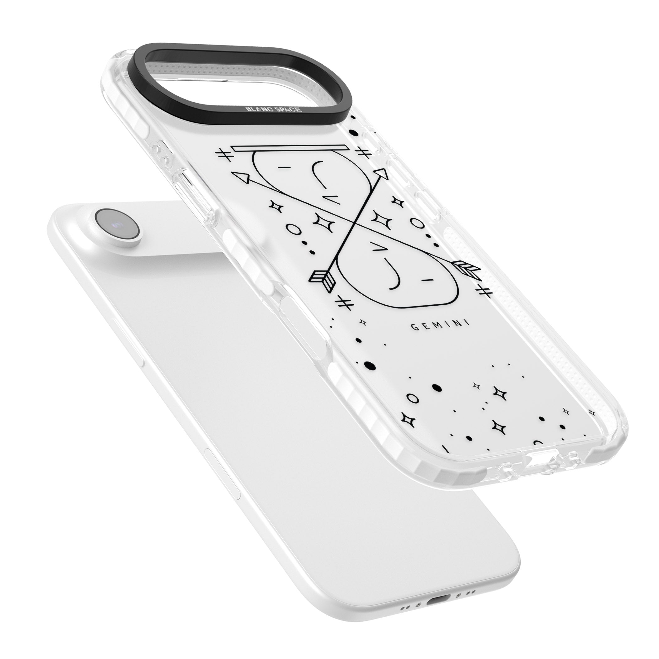 Gemini Zodiac iPhone 17 Air Impact Clear Phone Case Colours