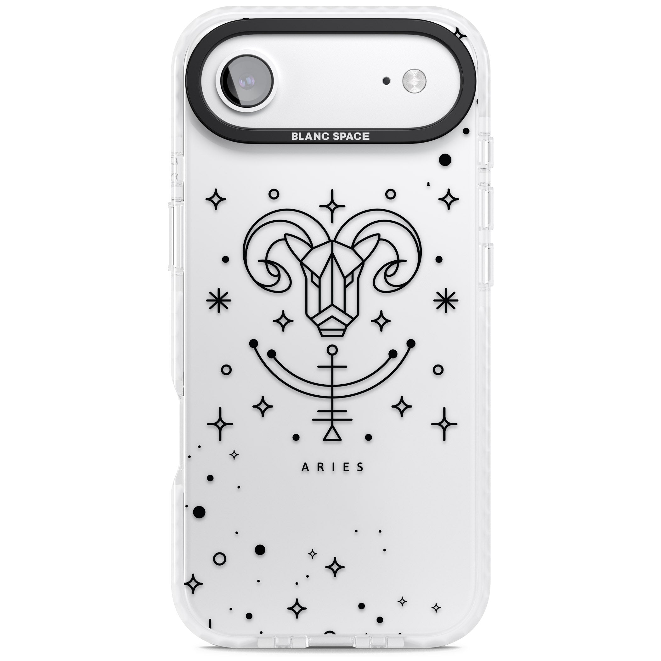 Aries Emblem iPhone 17 Air Impact Clear Phone Case