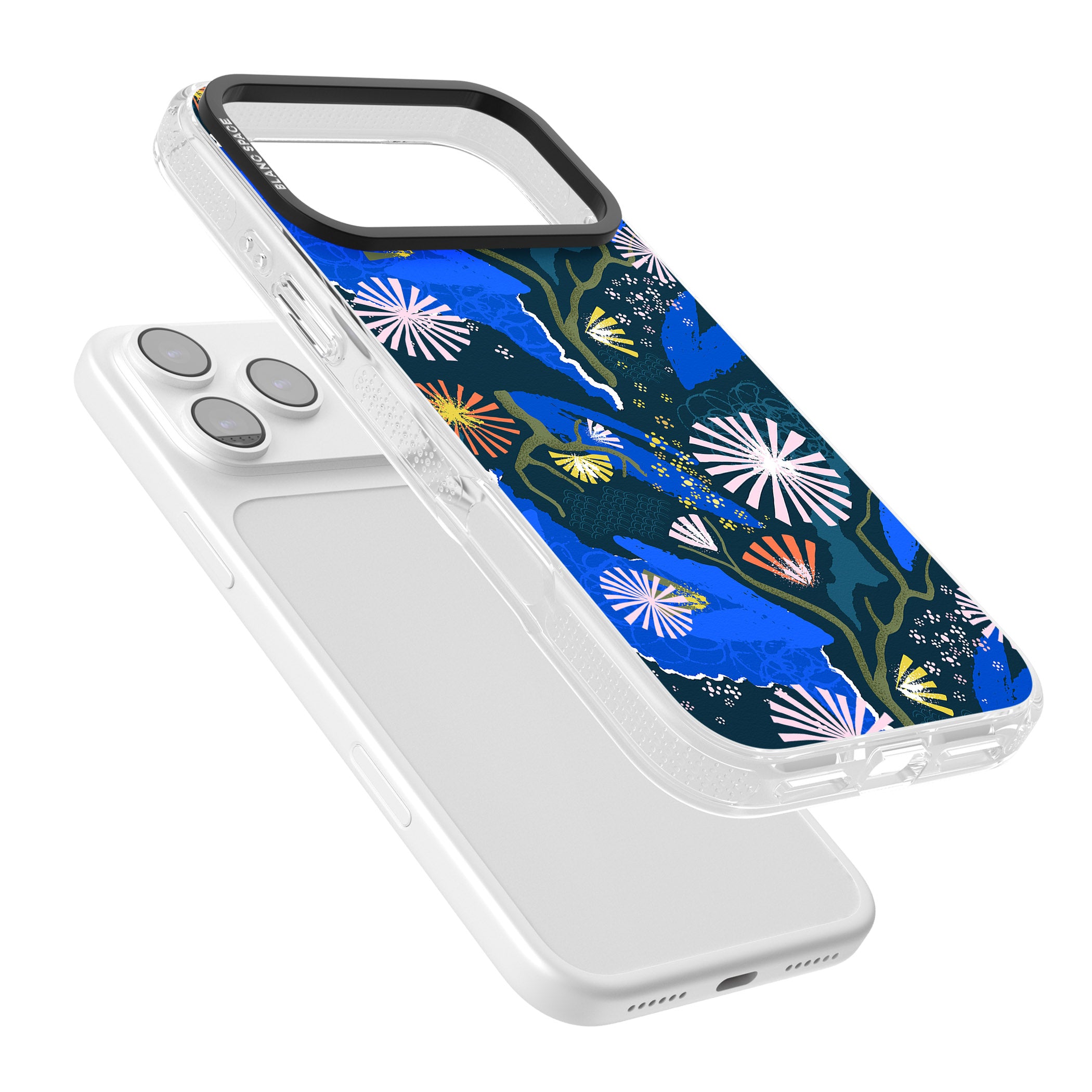 Dark Botanicals Abstract Pattern iPhone 17 Pro Impact Air Clear Phone Case Colours