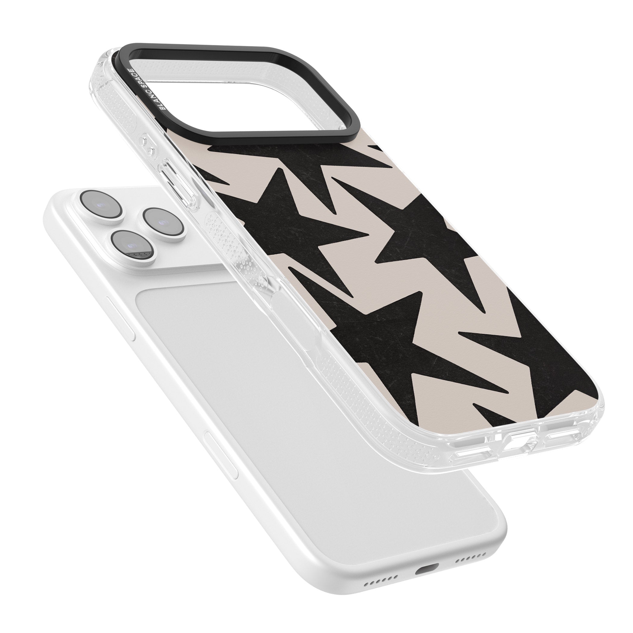Black Superstars iPhone 17 Pro Max Impact Air Clear Phone Case Colours
