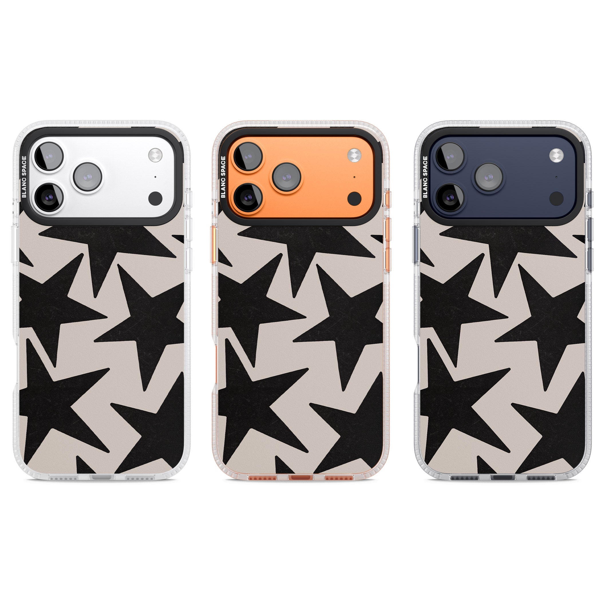 Black Superstars iPhone 17 Pro Impact Air Clear Phone Case APT Impact Protection