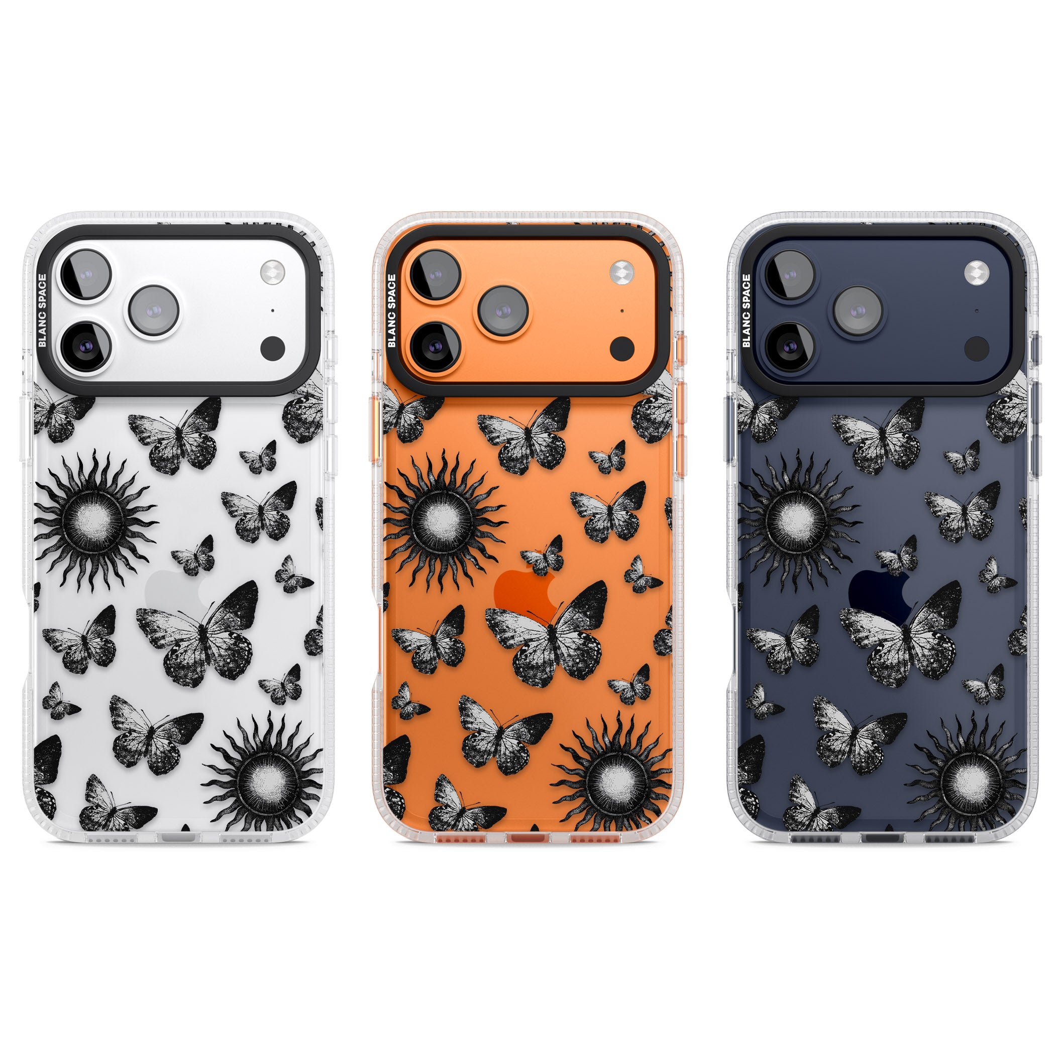 Butterflies Suns iPhone 17 Pro Impact Air Clear Phone Case APT Impact Protection