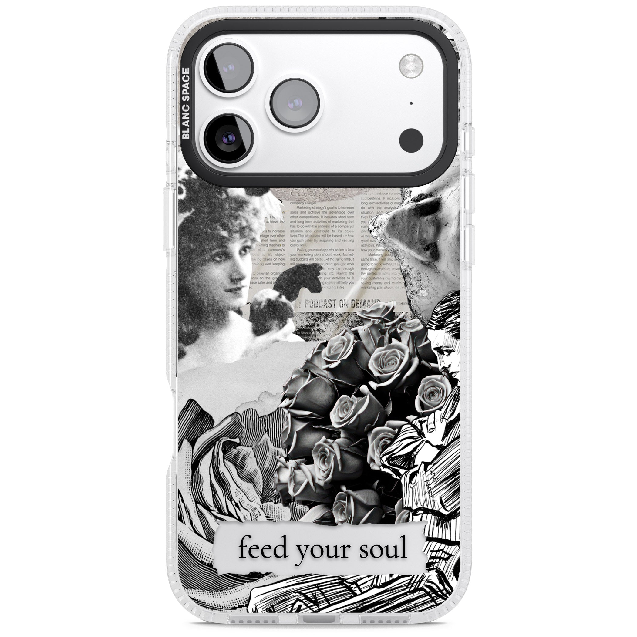 Feed Your Soul iPhone 17 Pro Max Impact Air Clear Phone Case