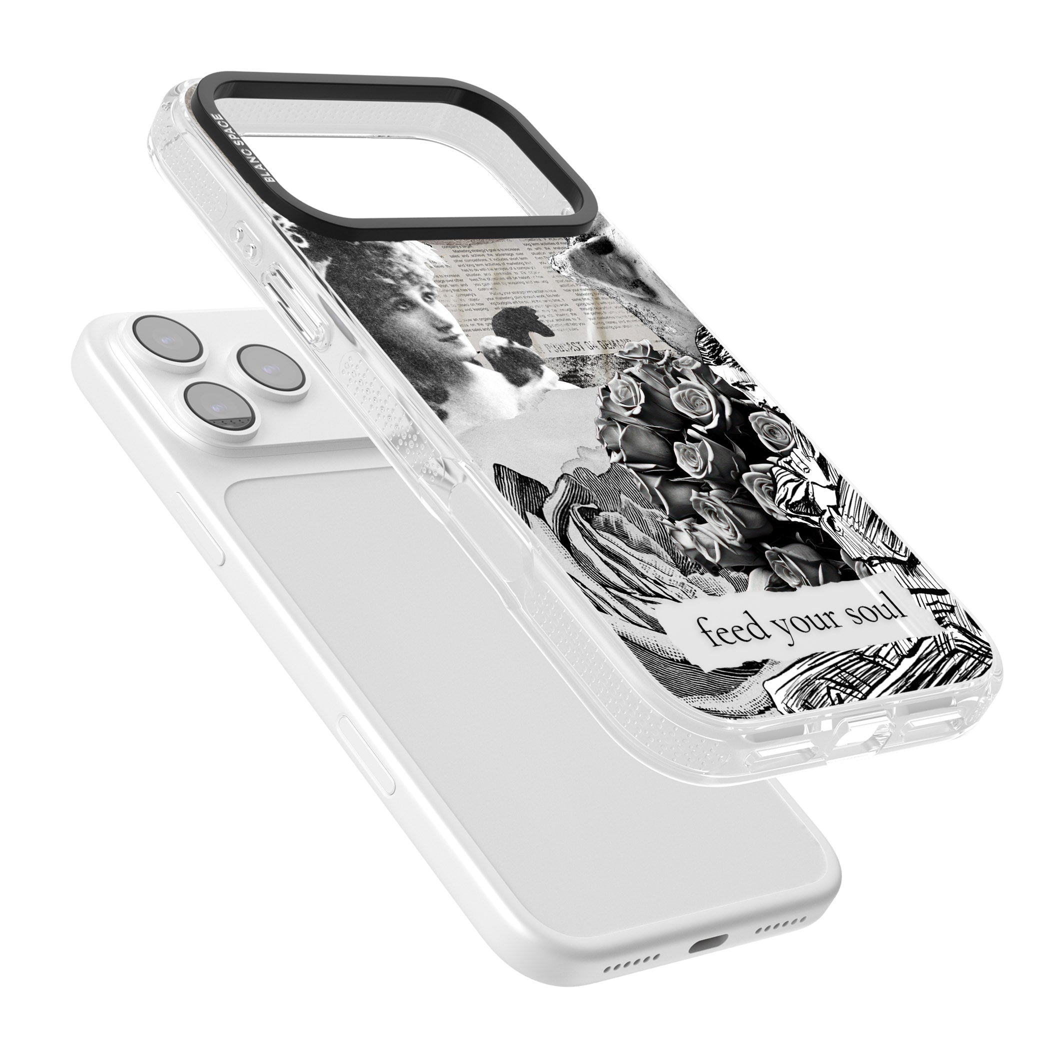 Feed Your Soul iPhone 17 Pro Max Impact Air Clear Phone Case Colours