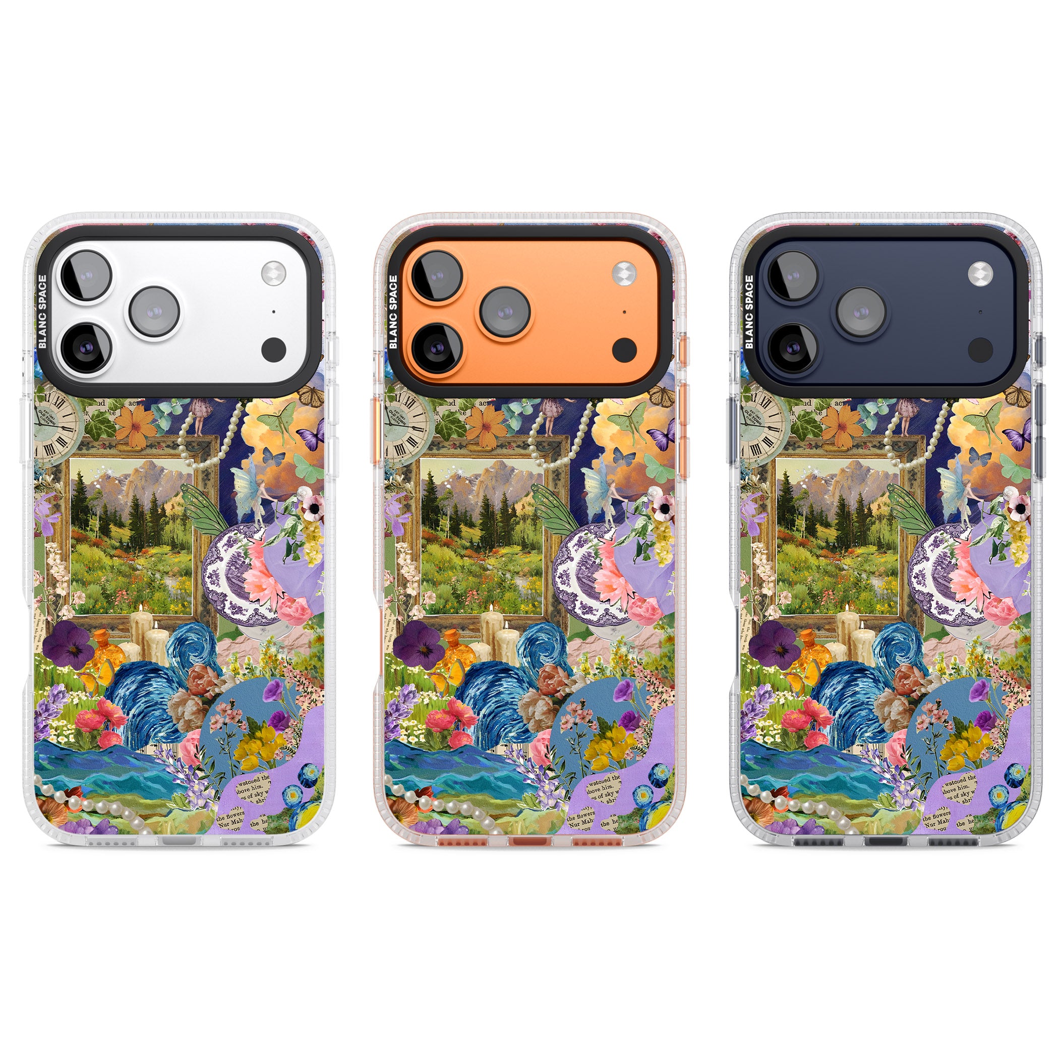 Vibrant Whimsy Collage iPhone 17 Pro Impact Air Clear Phone Case APT Impact Protection