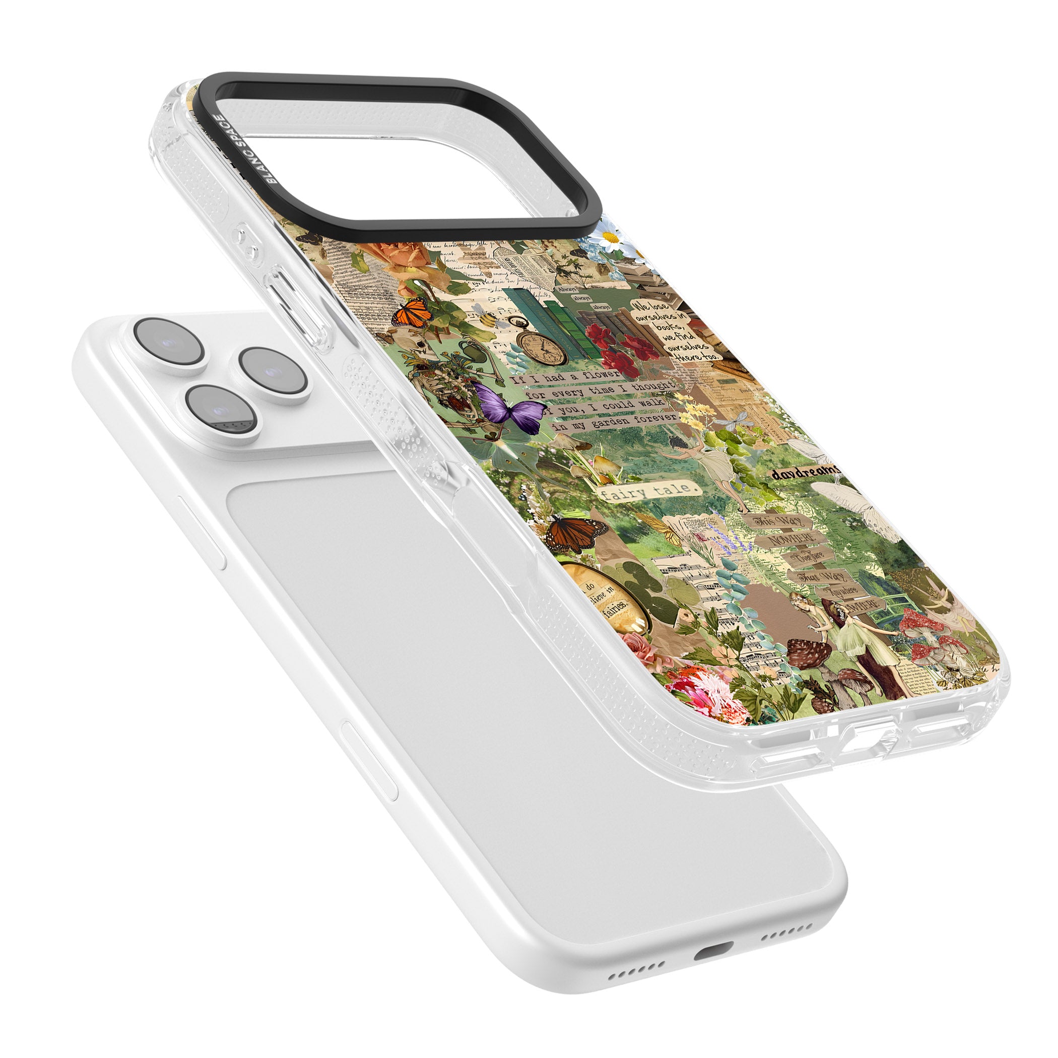 Enchanted Collage iPhone 17 Pro Max Impact Air Clear Phone Case Colours