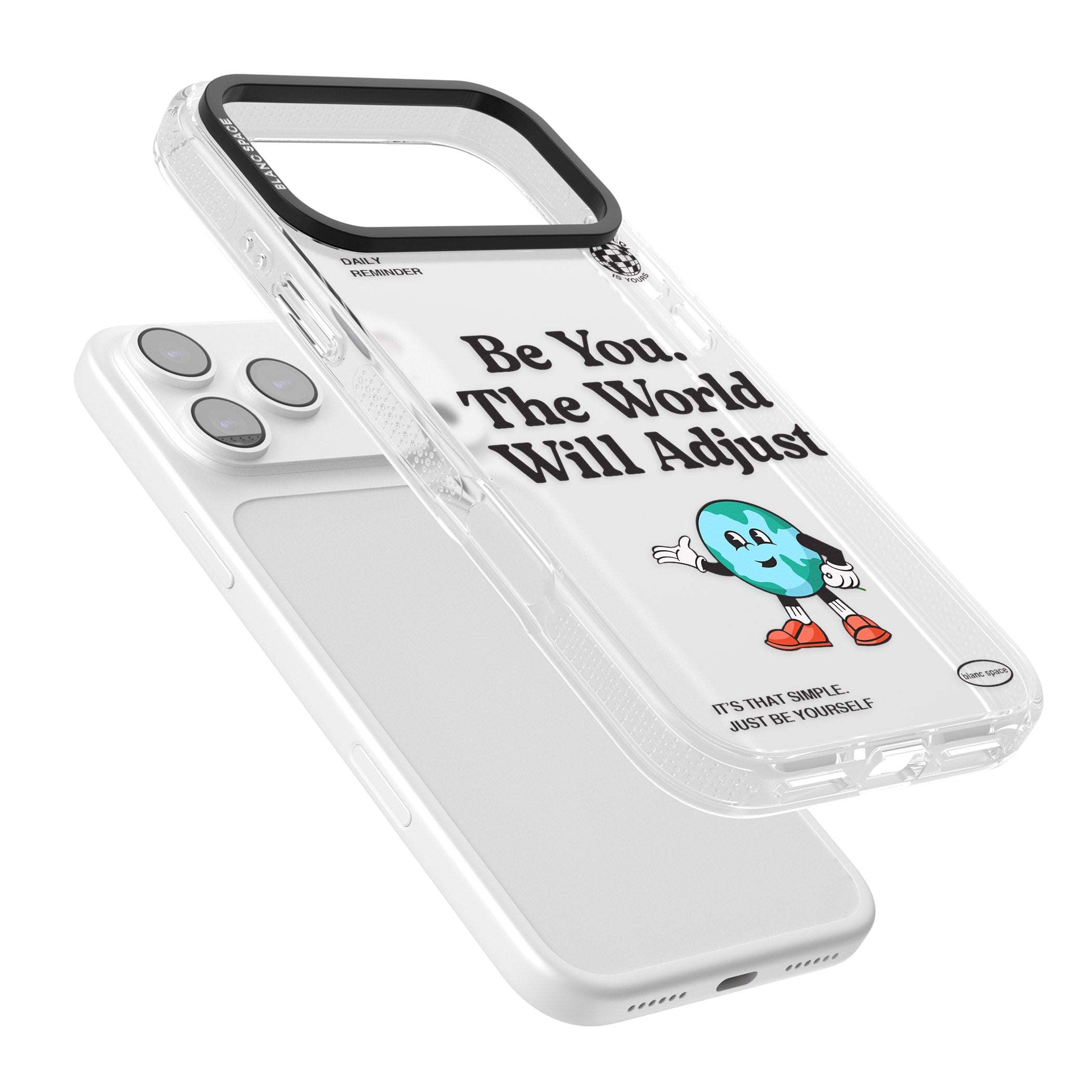 Be You The World Will Adjust iPhone 17 Pro Impact Air Clear Phone Case Colours