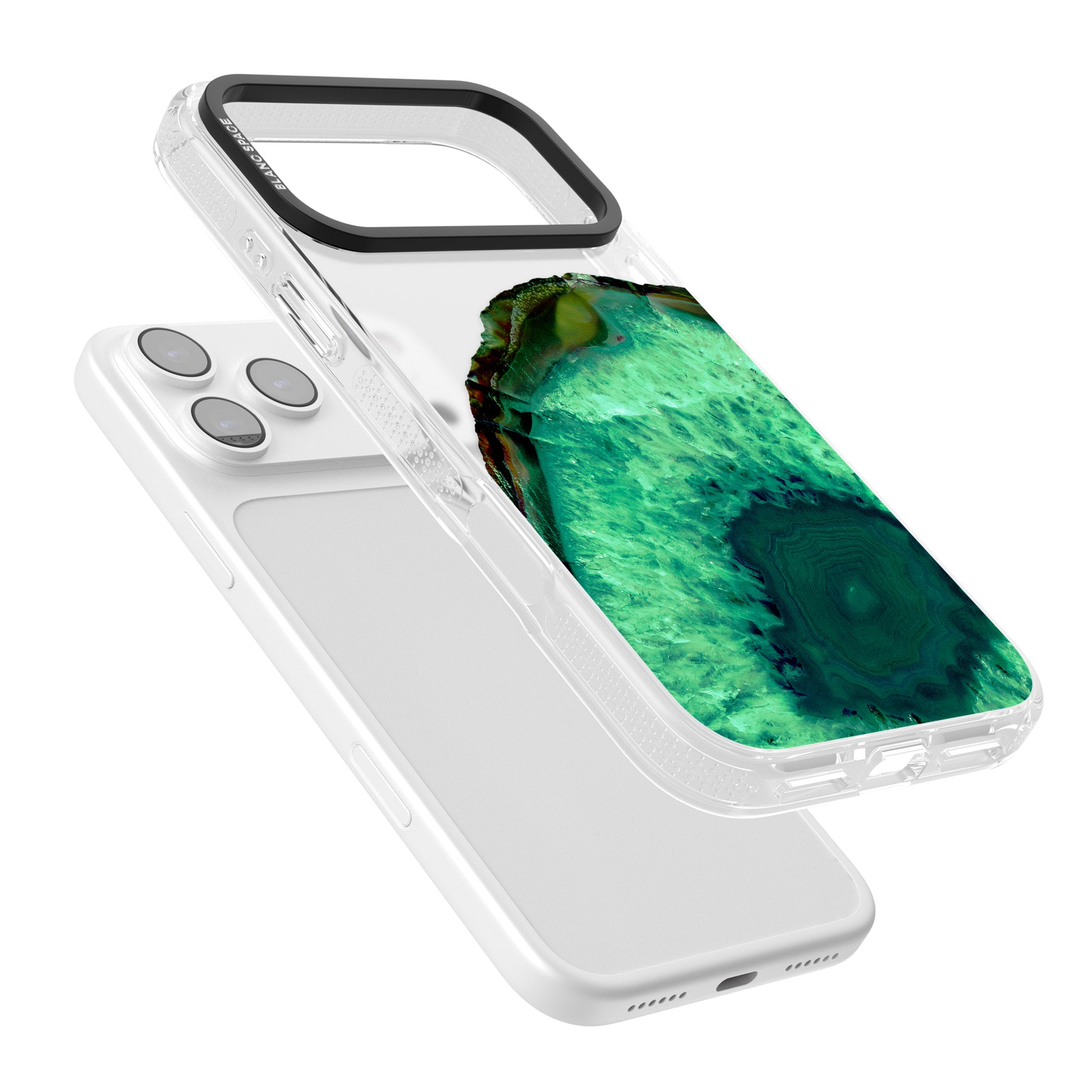 Emerald Geode iPhone 17 Pro Max Impact Air Clear Phone Case Colours