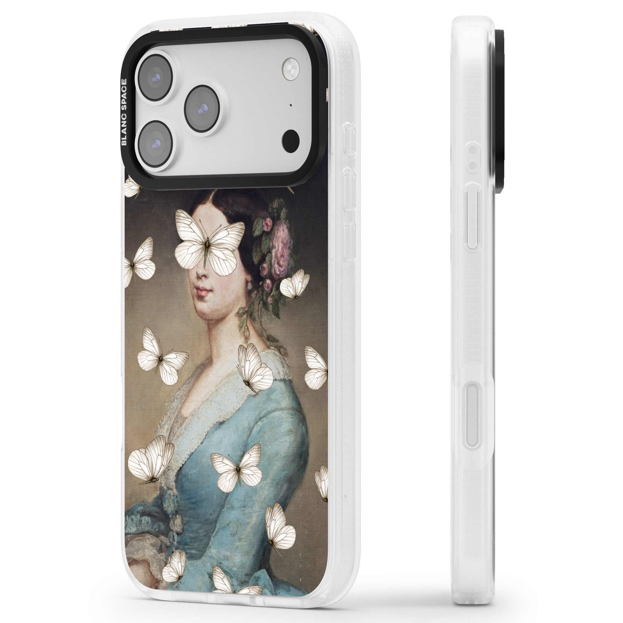 Butterfly Beauty iPhone 17 Pro Max Impact Air Clear Phone Case Side Profile