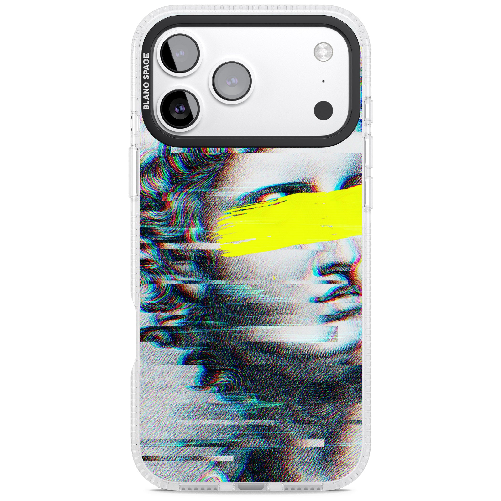 Glitched Fragment iPhone 17 Pro Max Impact Air Clear Phone Case
