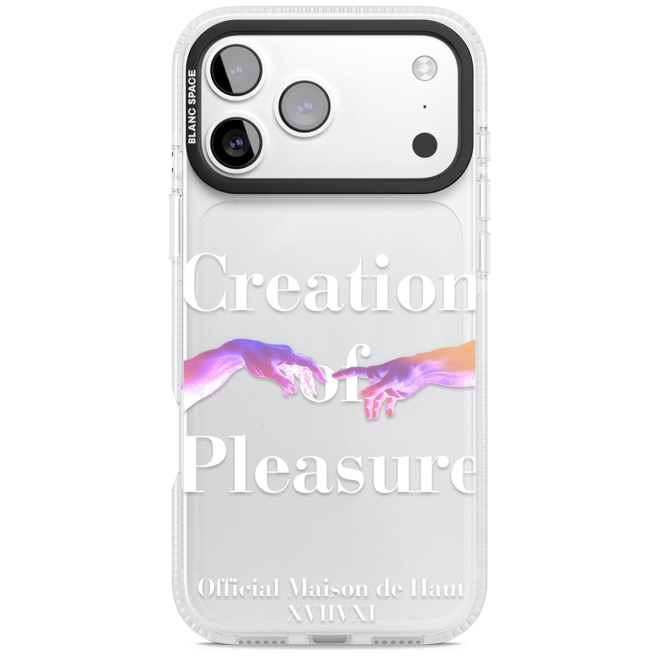 Creation Of Pleasure iPhone 17 Pro Impact Air Clear Phone Case