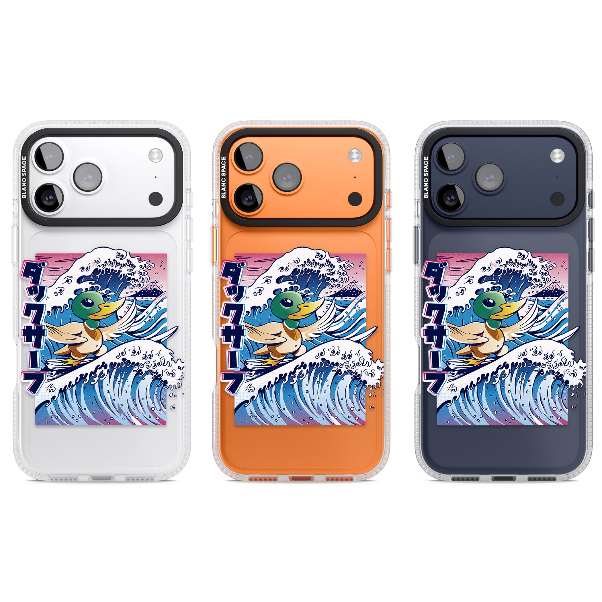 Duck Surf iPhone 17 Pro Impact Air Clear Phone Case APT Impact Protection