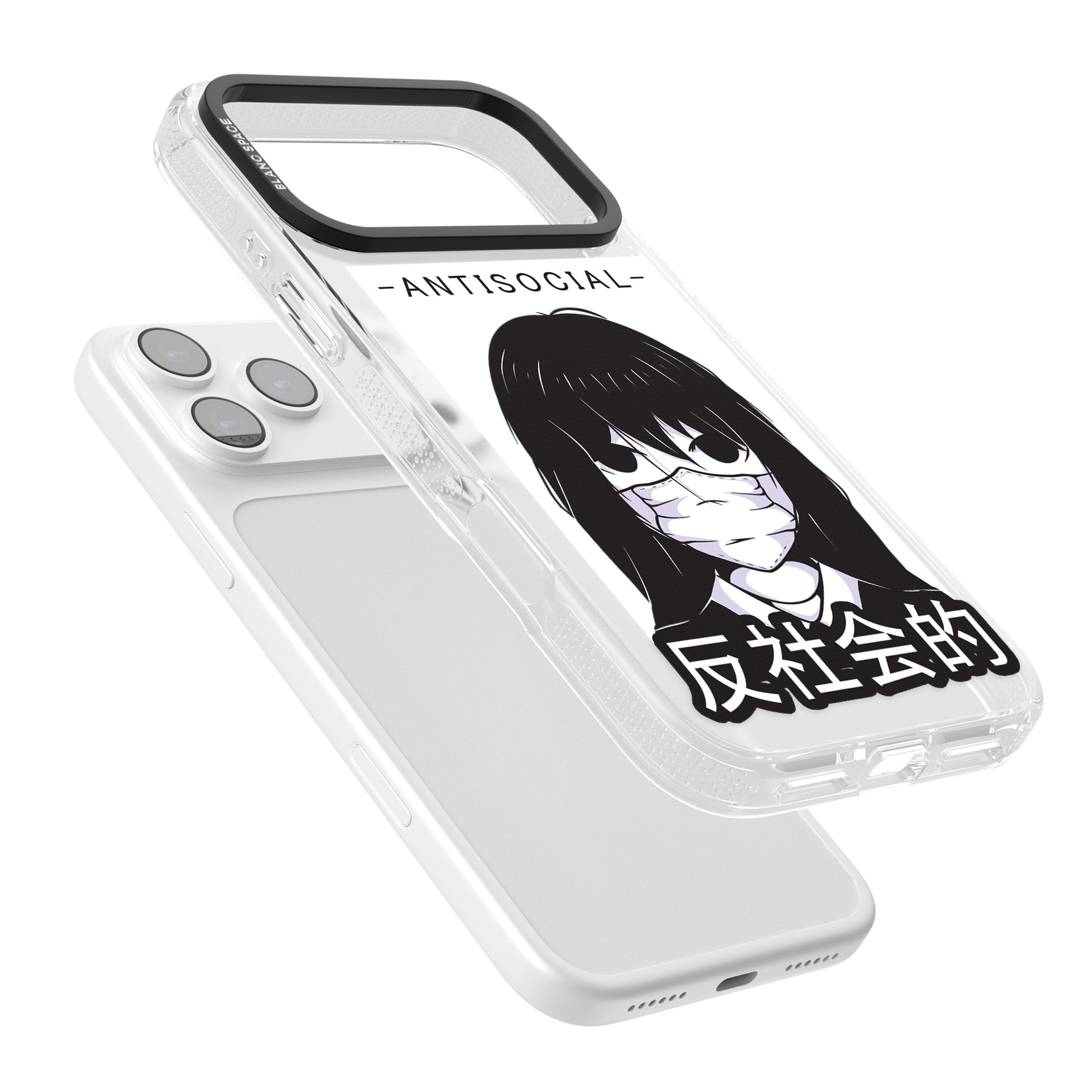 Anti Social iPhone 17 Pro Max Impact Air Clear Phone Case Colours