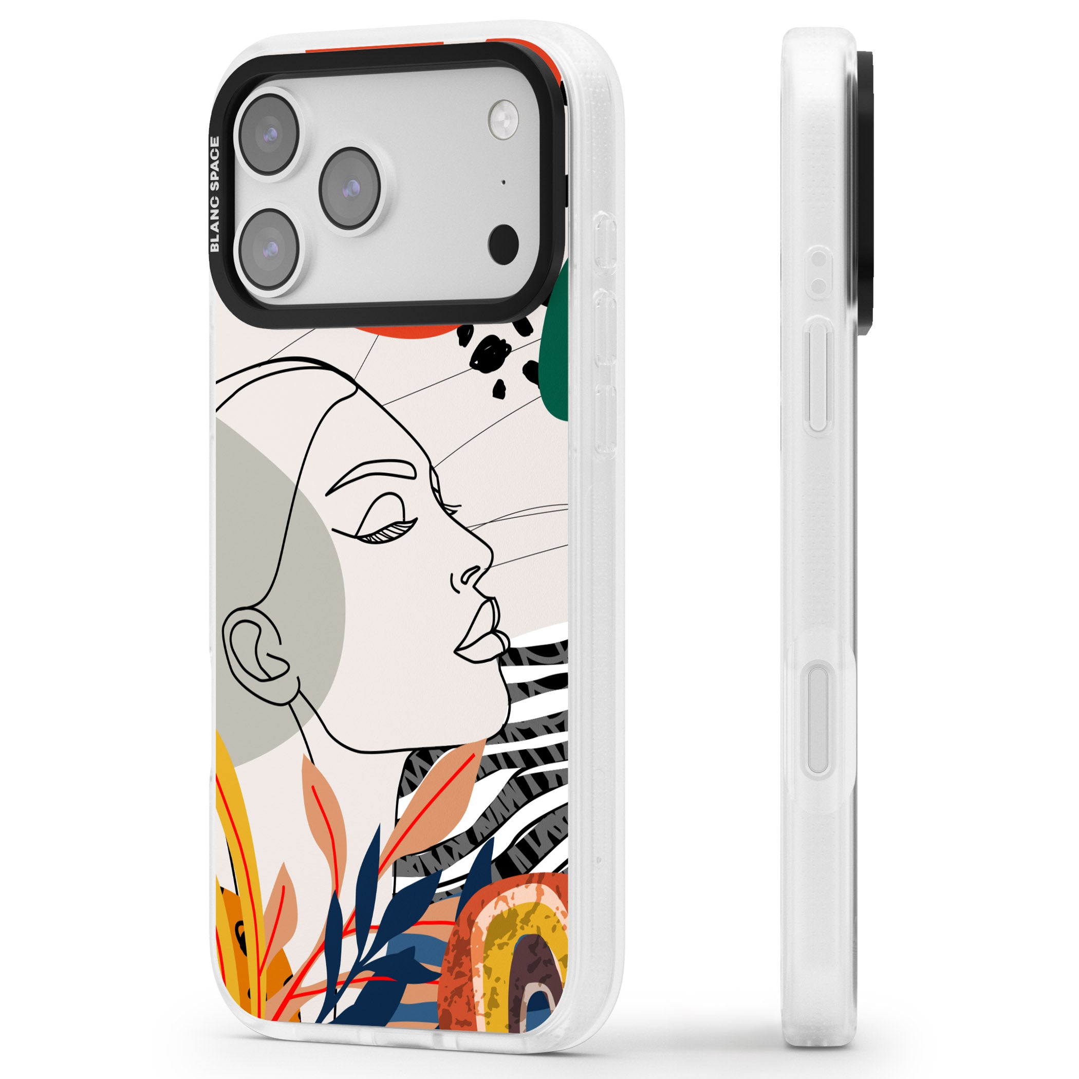 Girl Gone Wild iPhone 17 Pro Impact Air Clear Phone Case Side Profile