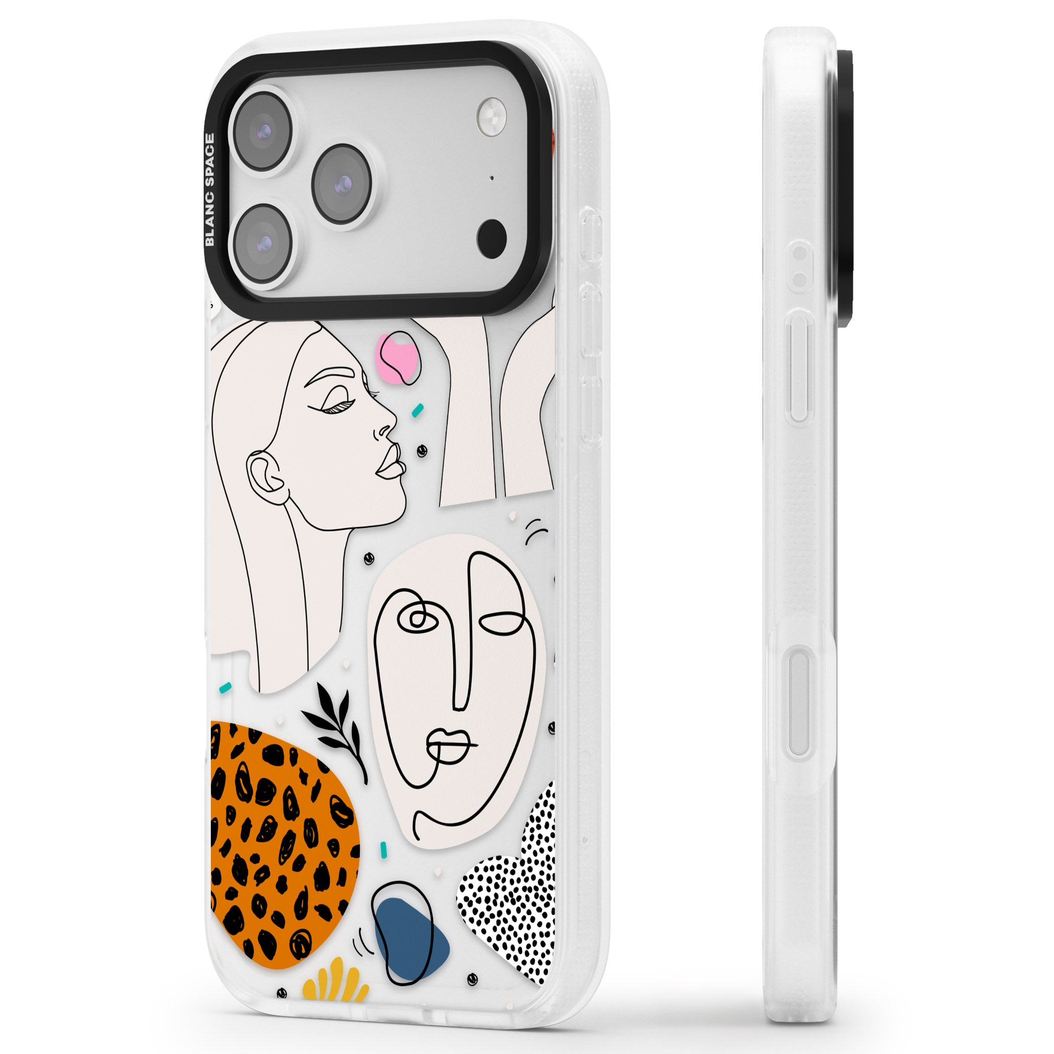 Artistic Expression Scrapbook iPhone 17 Pro Max Impact Air Clear Phone Case Side Profile
