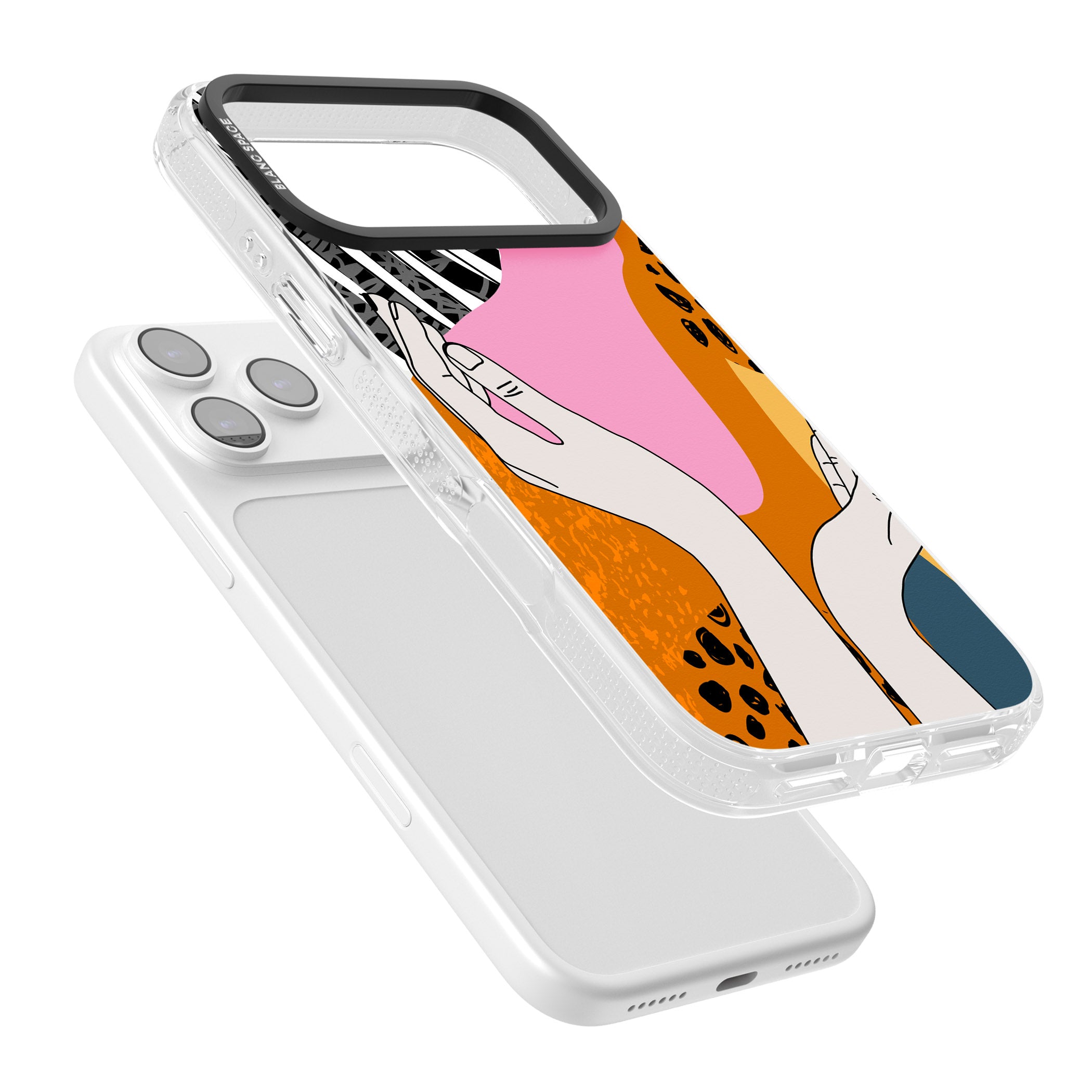 Abstract Vibes iPhone 17 Pro Impact Air Clear Phone Case Colours