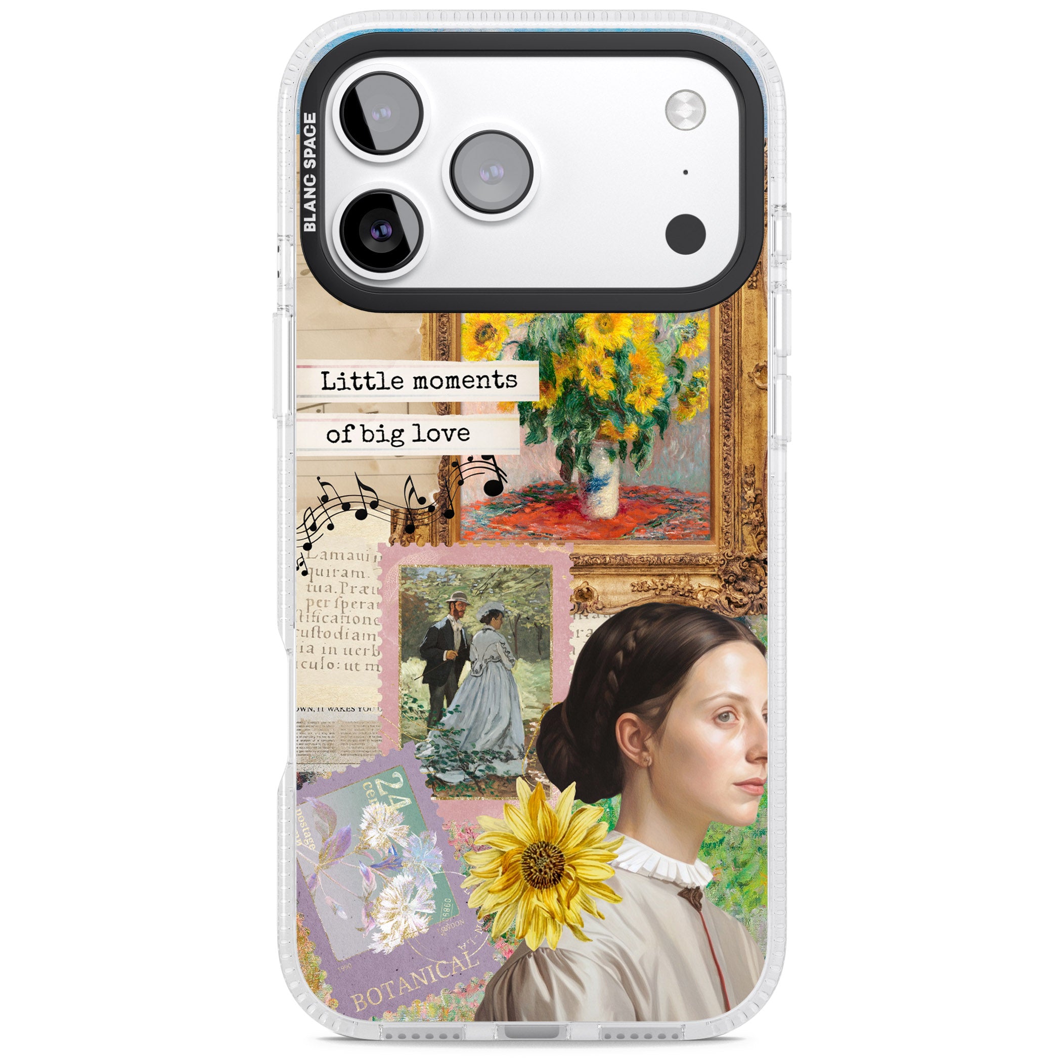 Monet 'Little Moments' Collage iPhone 17 Pro Impact Air Clear Phone Case