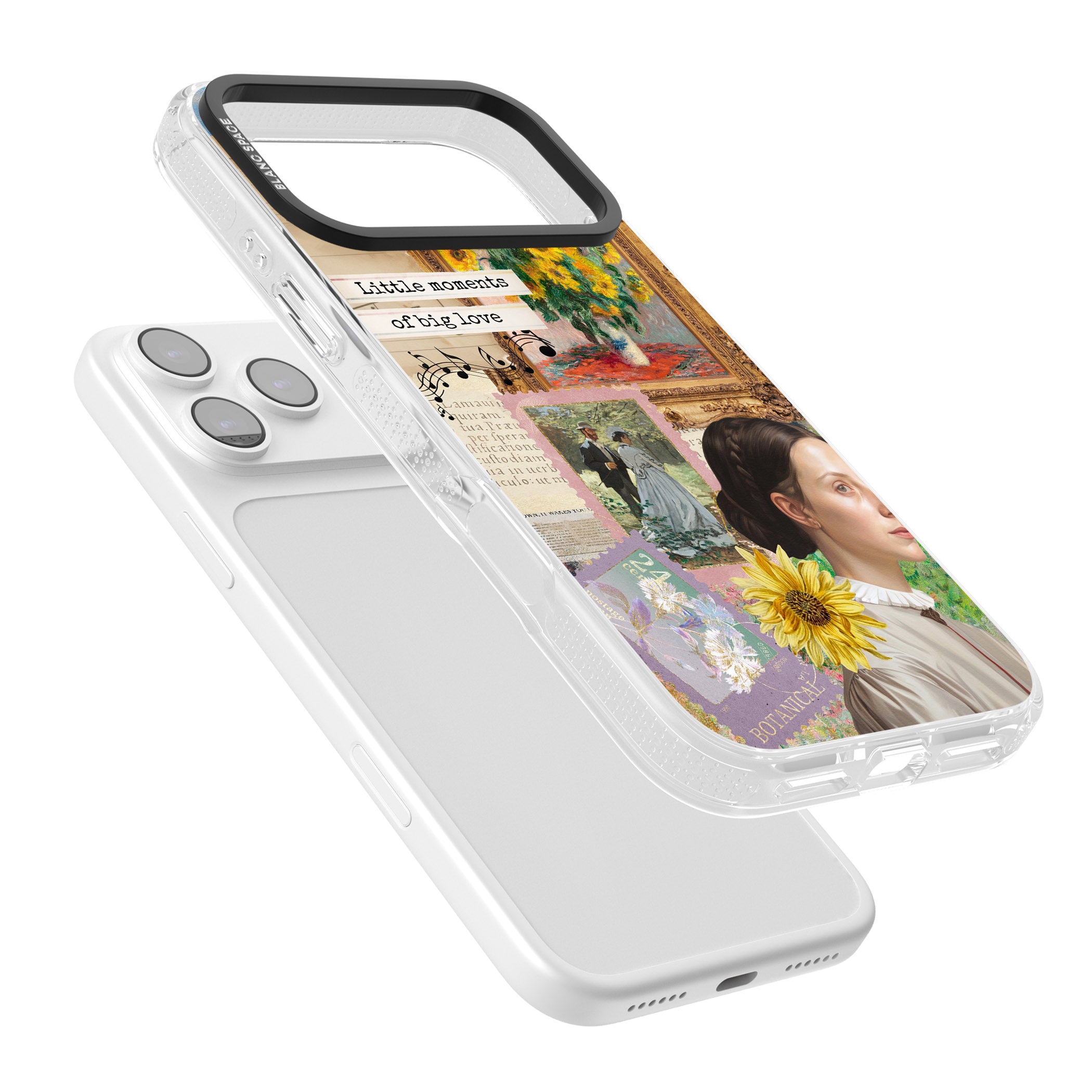 Monet 'Little Moments' Collage iPhone 17 Pro Impact Air Clear Phone Case Colours
