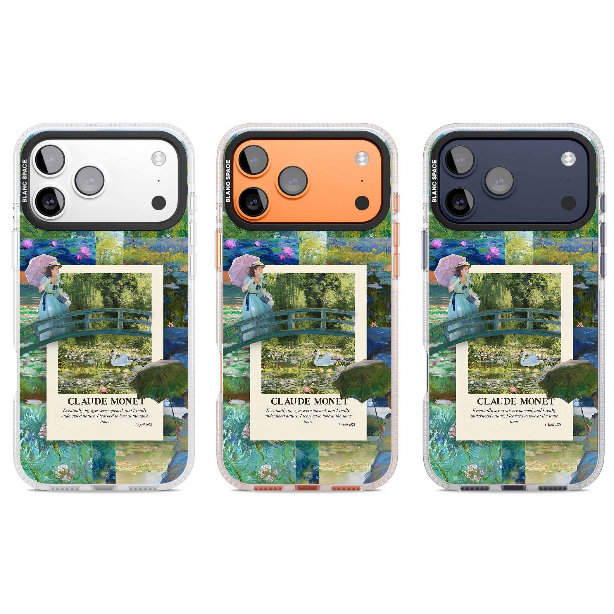 Monet Gardens iPhone 17 Pro Impact Air Clear Phone Case APT Impact Protection