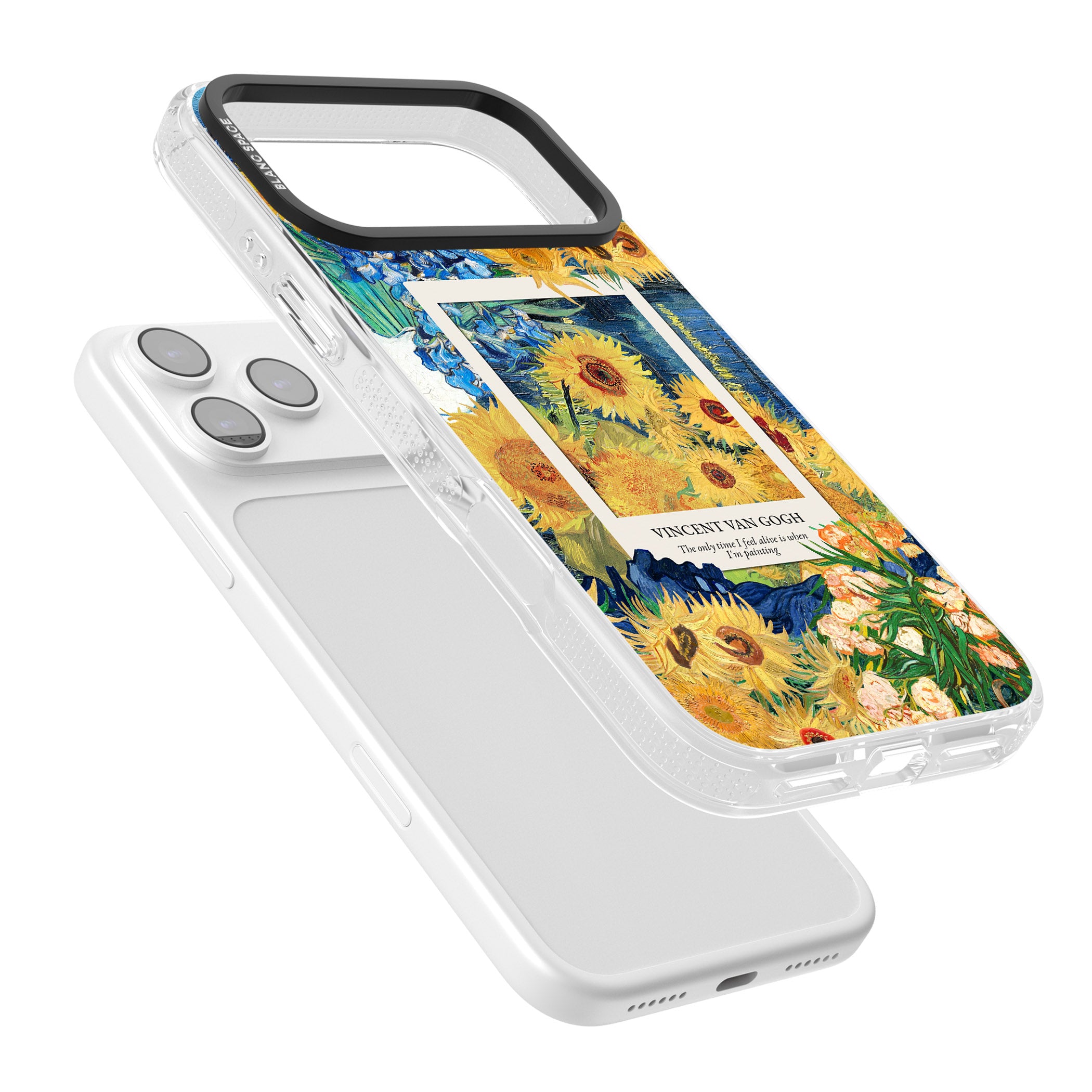 Van Gogh Sunflowers iPhone 17 Pro Max Impact Air Clear Phone Case Colours