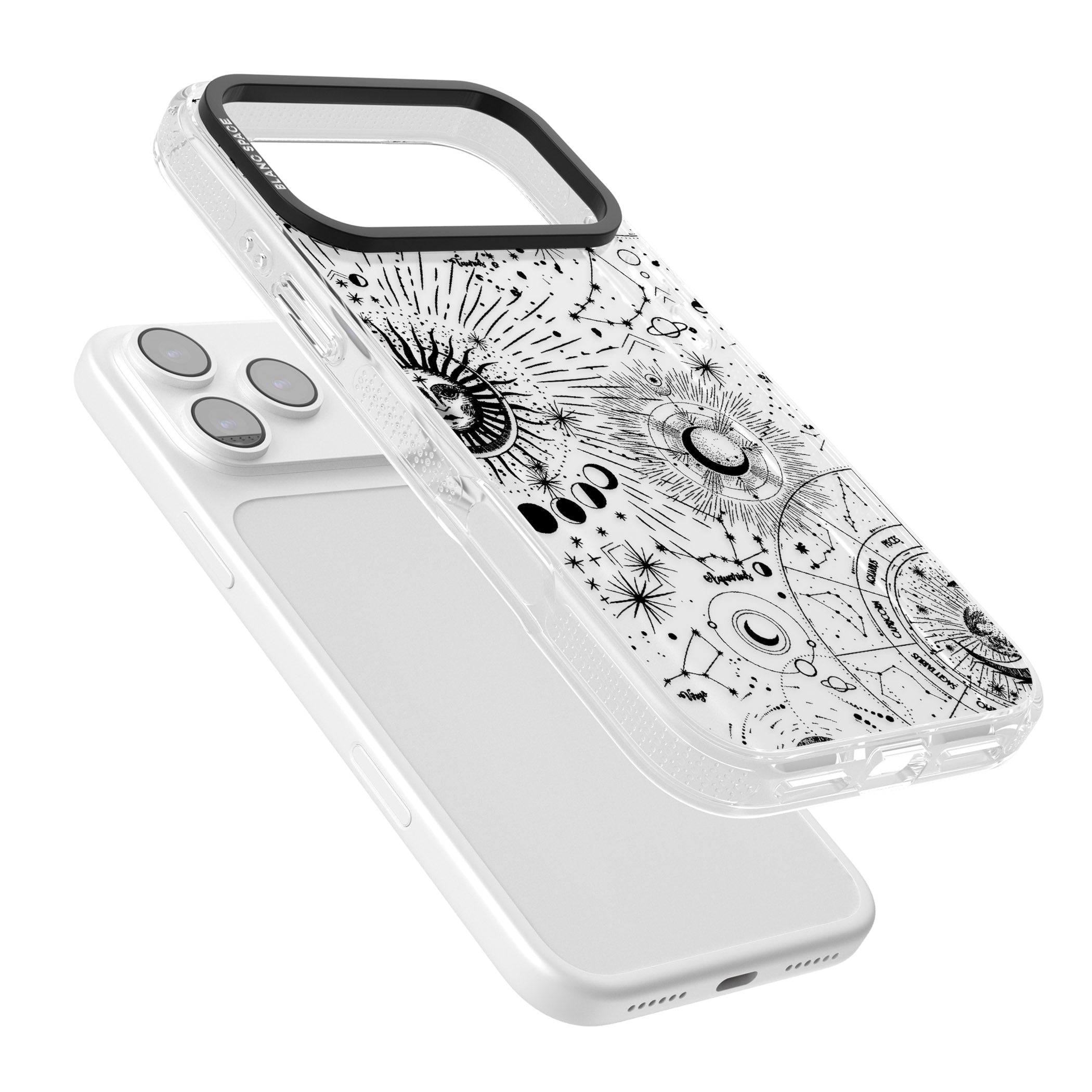 Celestial Chart iPhone 17 Pro Max Impact Air Clear Phone Case Colours
