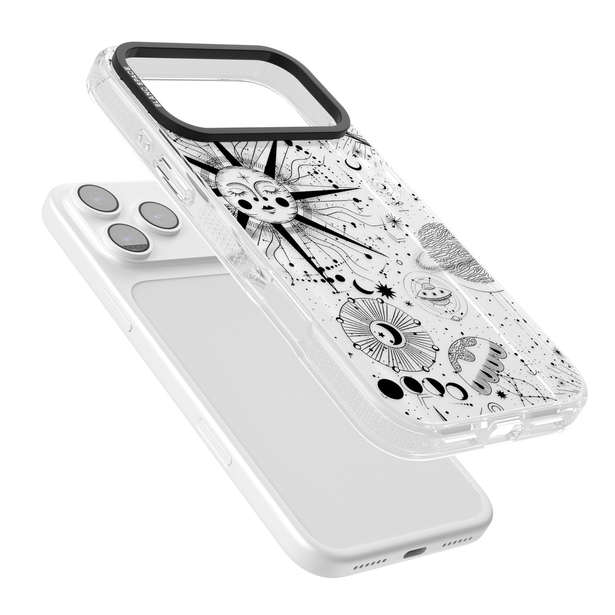 Cosmic Sun Zodiac iPhone 17 Pro Impact Air Clear Phone Case Colours