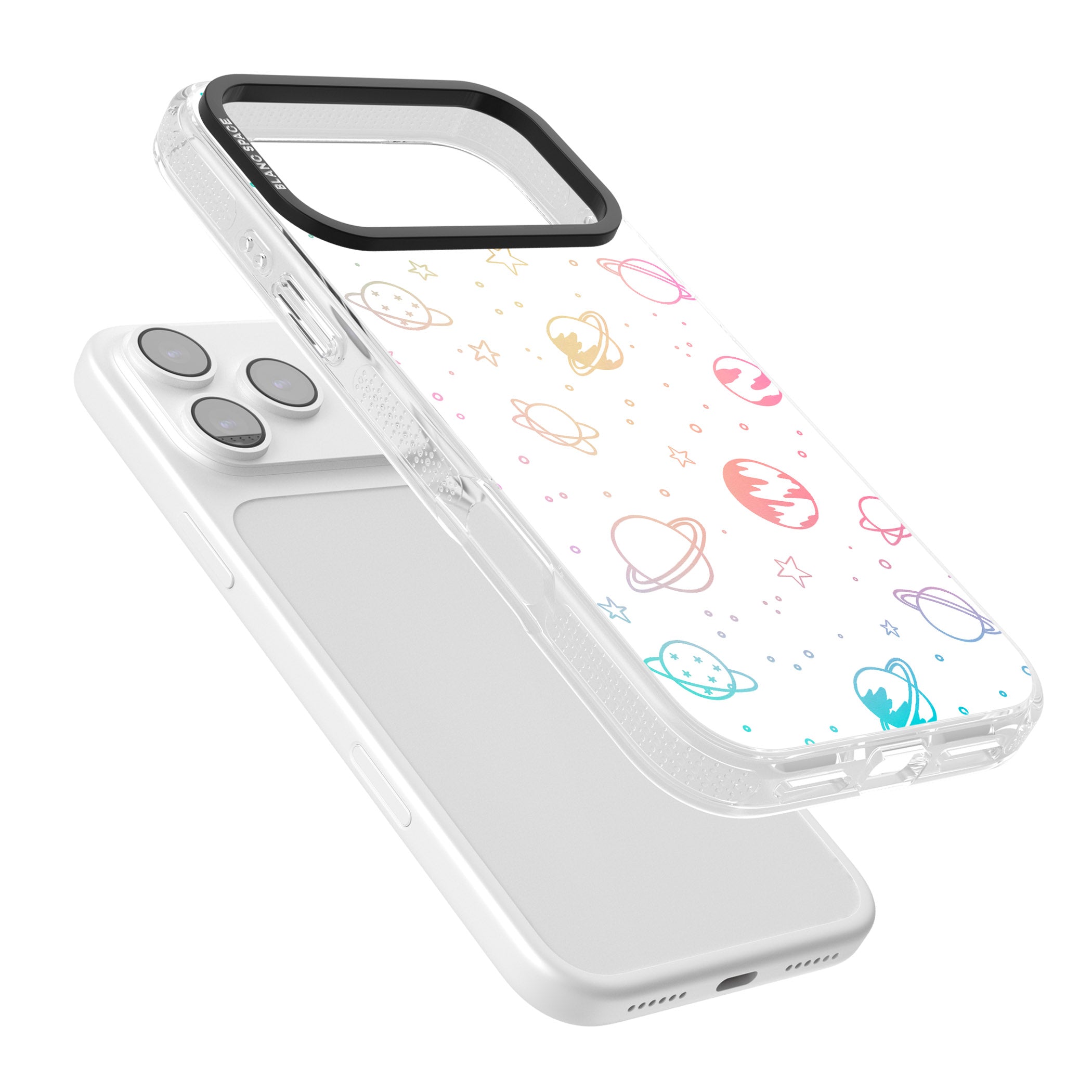 Pastel Cosmic Galaxy iPhone 17 Pro Impact Air Clear Phone Case Colours